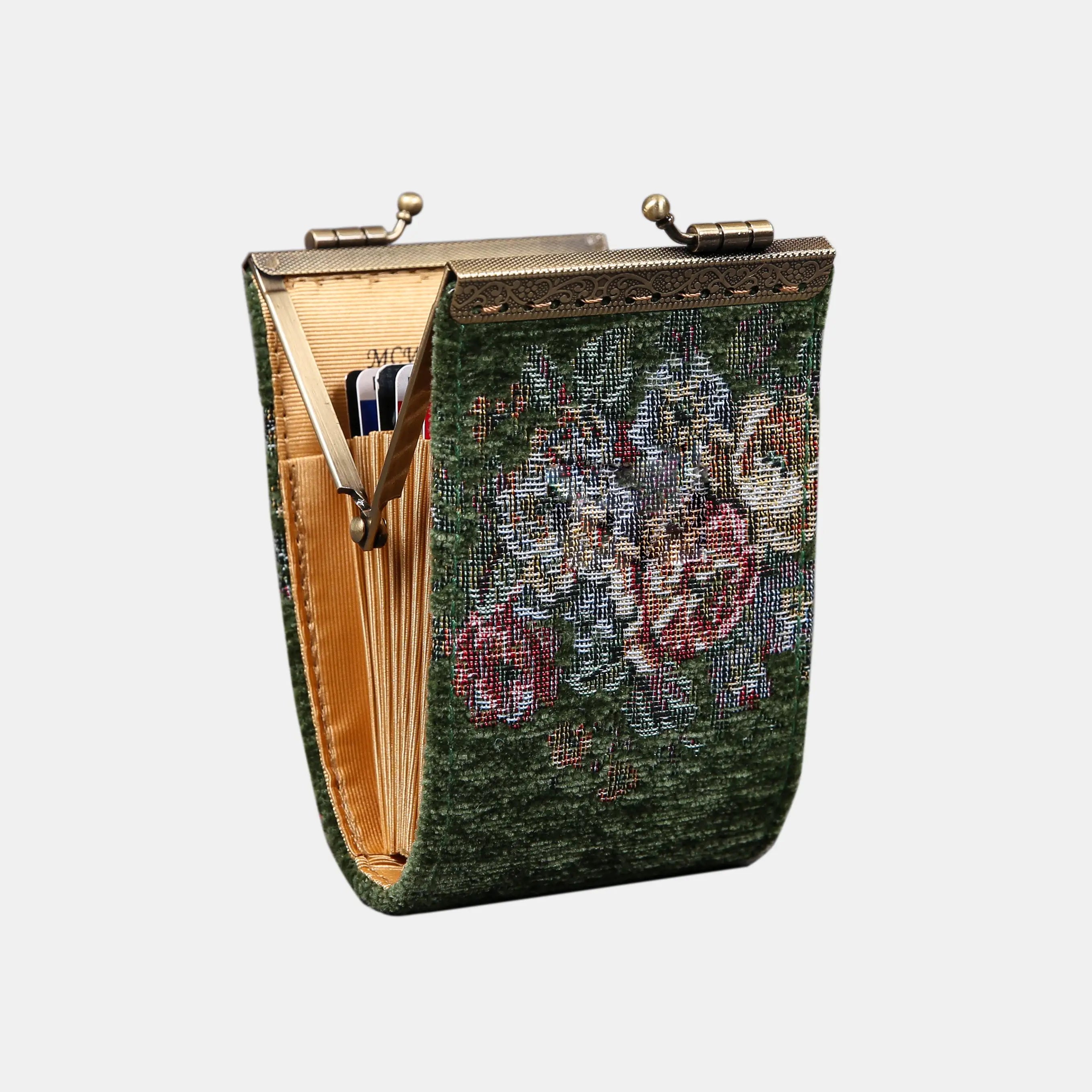 Rose Series Arugula Green Card Wallet of America 11 side