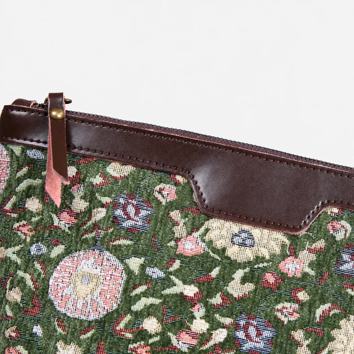 Bouquet Arugula Green Carpet Makeup Bag Carpetbag of America details