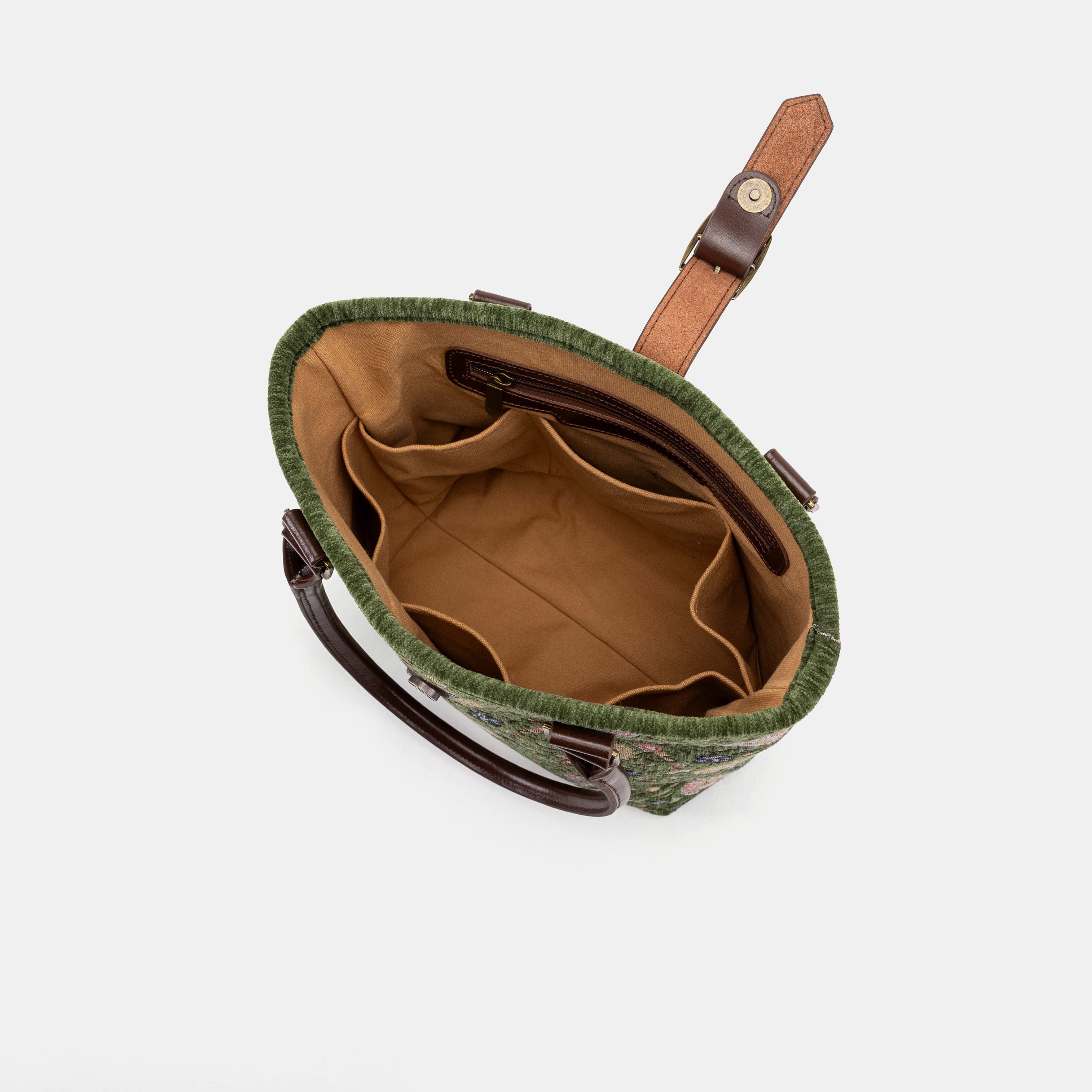 Bouquet Rose Arugula Green Everyday Tote of America inside