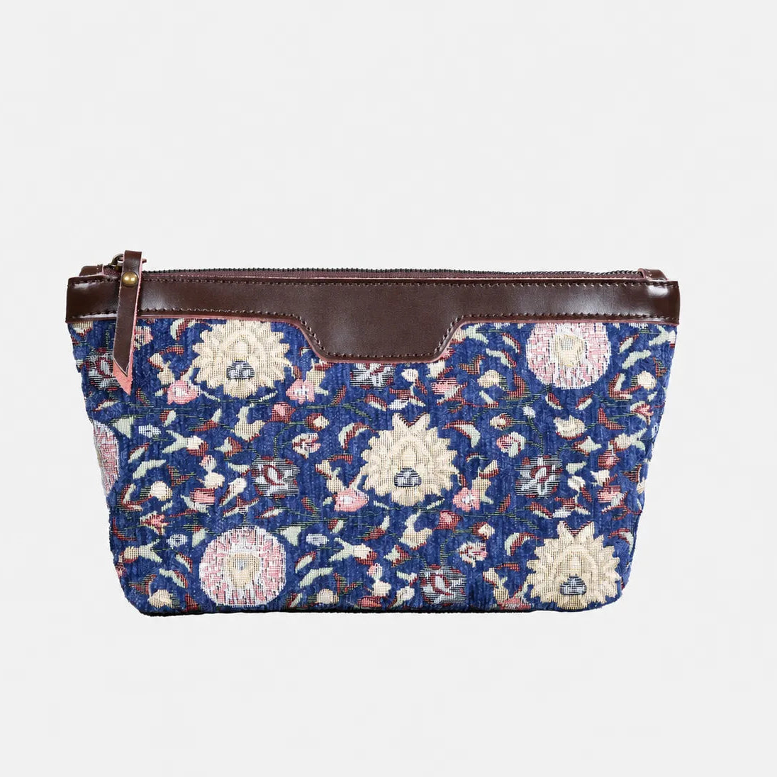 Bouquet Blue Carpet Makeup Bag Carpetbag of America back
