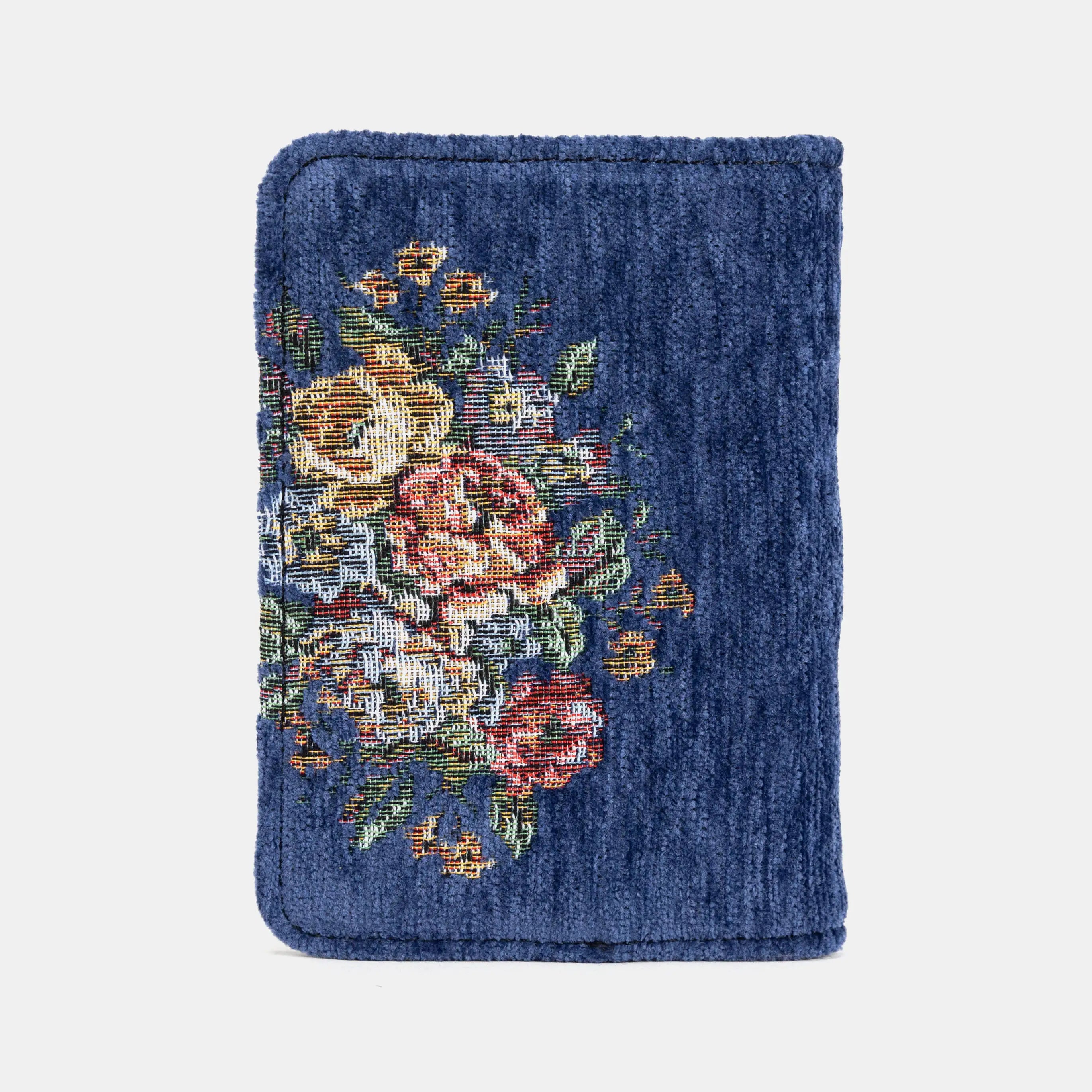 Bouquet Rose Blue Passport Cover of America back