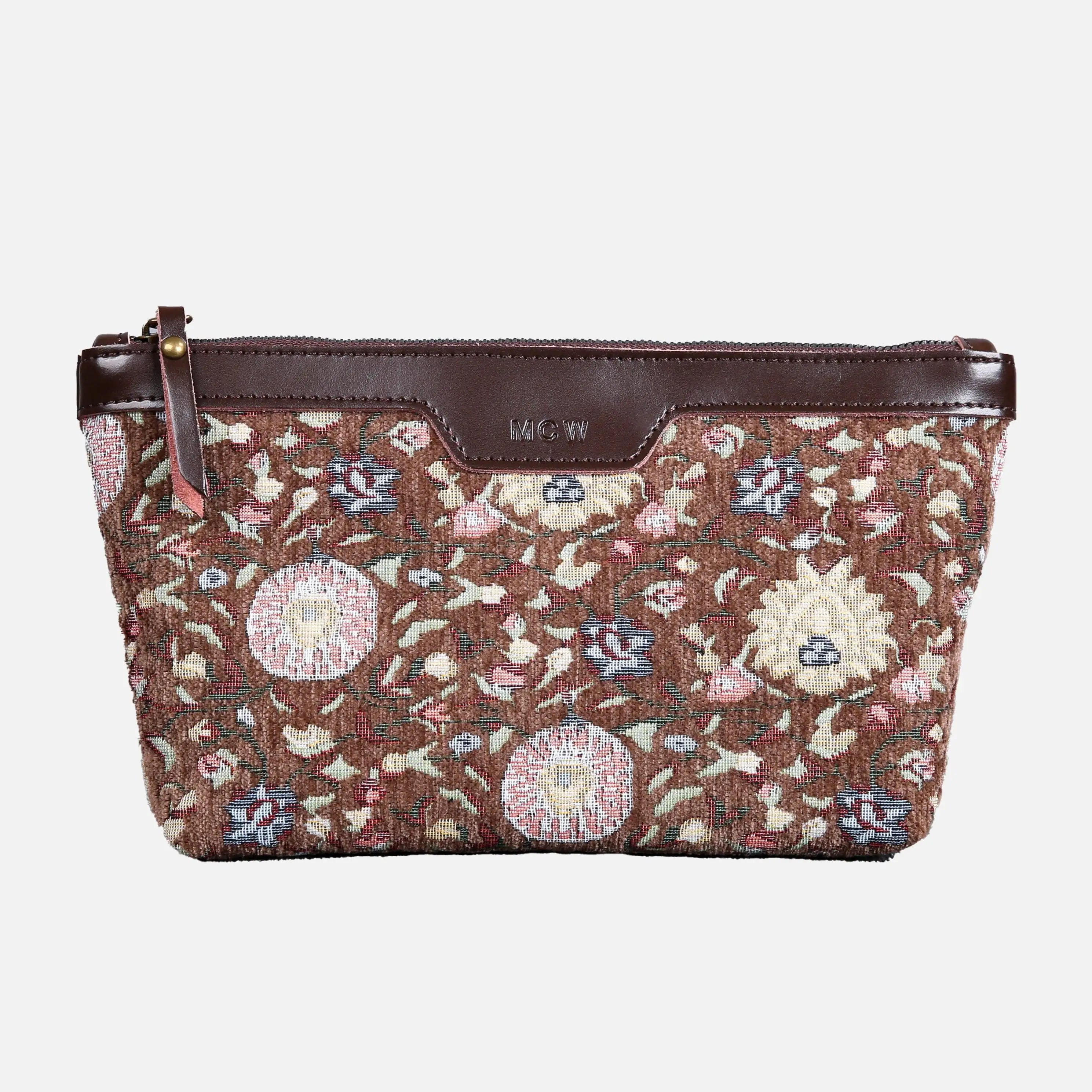 Bouquet Coffee Carpet Makeup Bag Carpetbag of America main