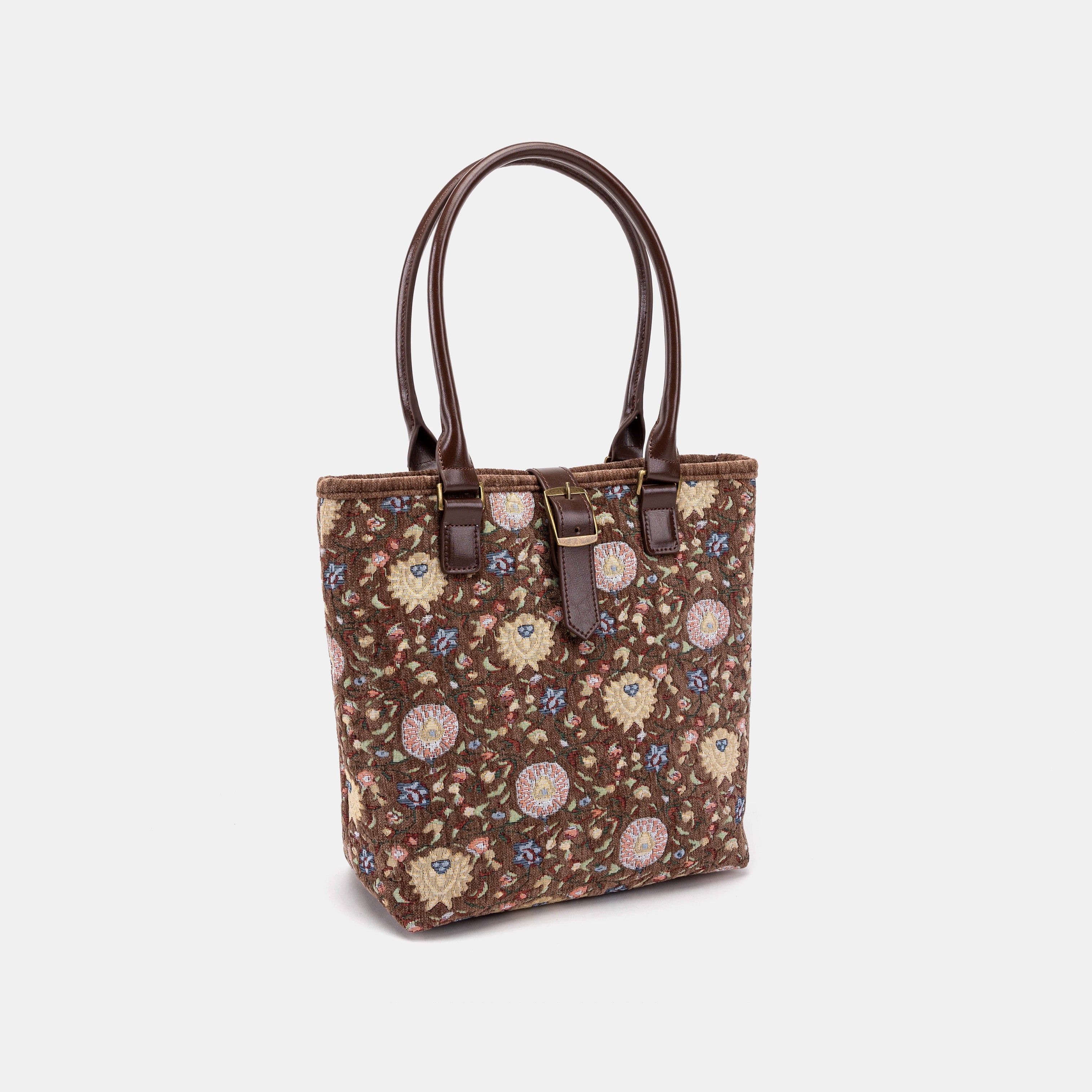 Bouquet Rose Coffee Everyday Tote Bag Carpetbag of America front side