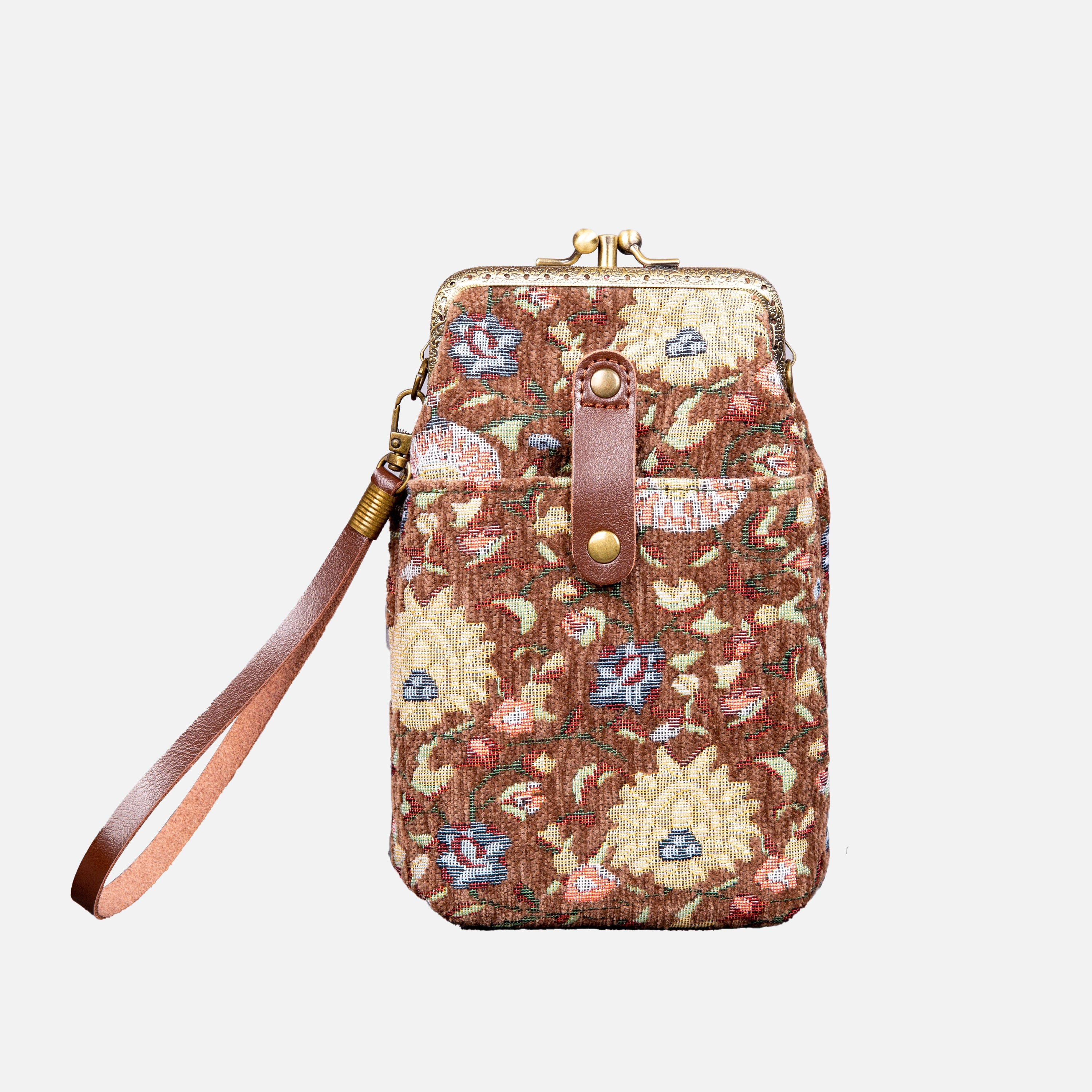 Bouquet Rose Pattern Series Carpet Phone Case Carpetbag of America 
Coffee