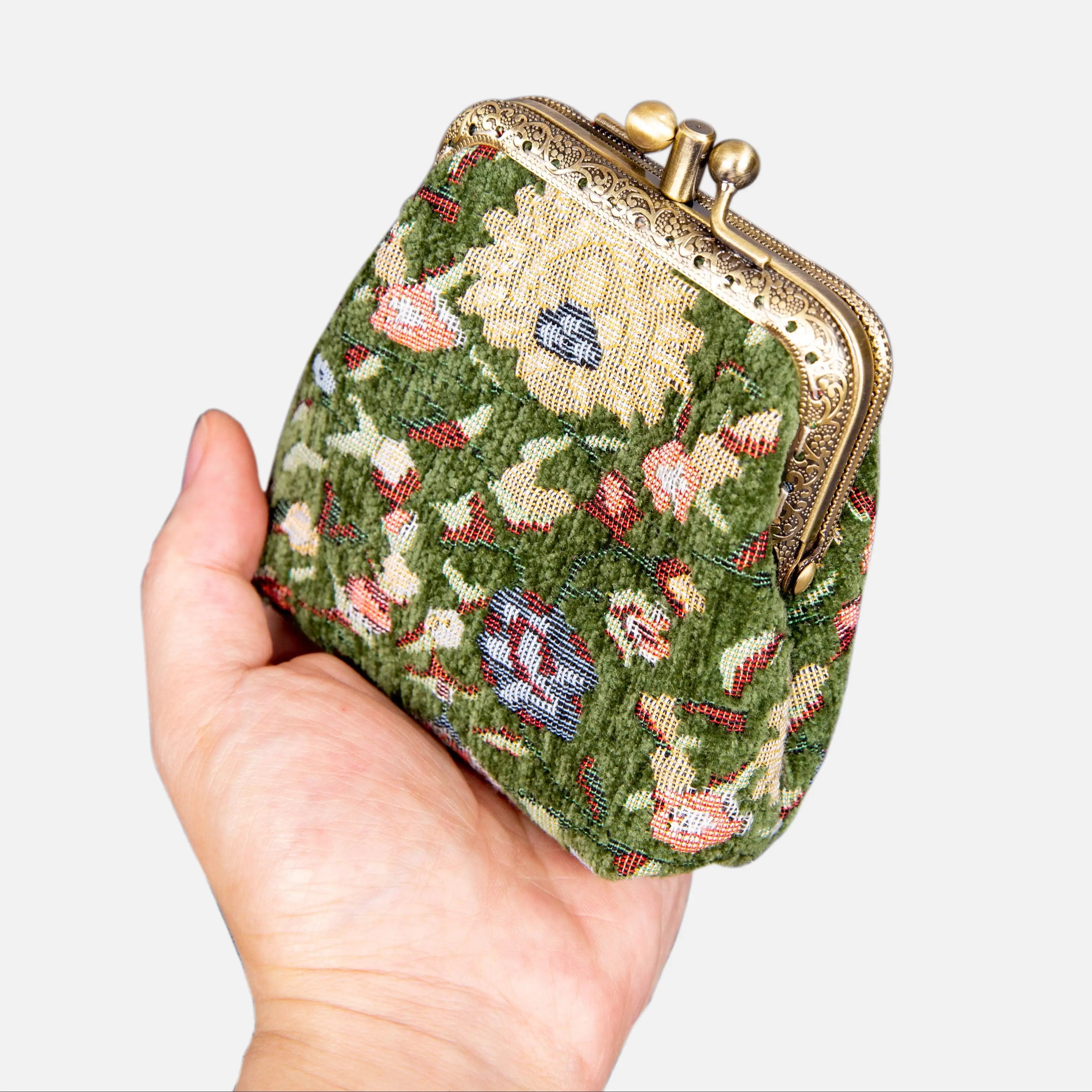 Oriental Pattern Series Double Kiss Clasp Coin Purse of America main