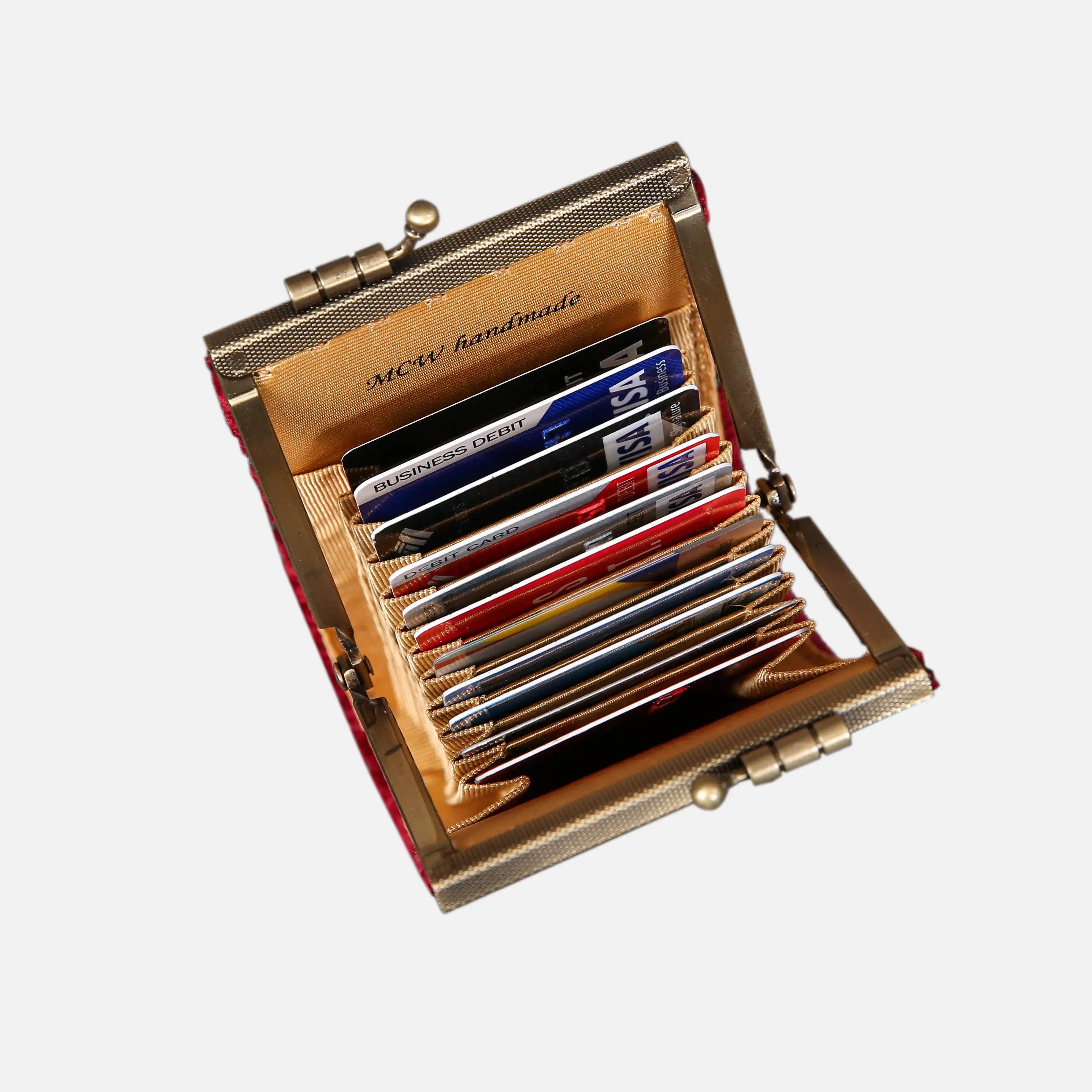 Rose Bouquet Red Card Wallet  of America 11 slots in use