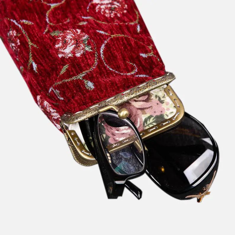 Rose Series Red Carpet Eyeglasses Case of America with glasses-4