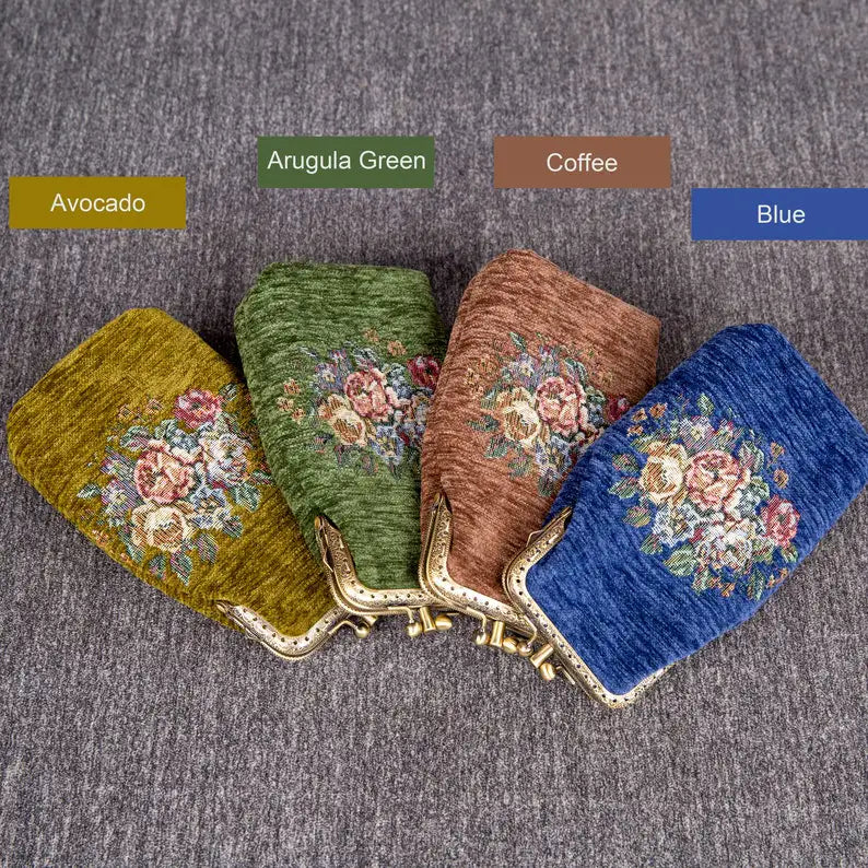 Bouquet Carpet Eyeglasses Case of America four colors-9