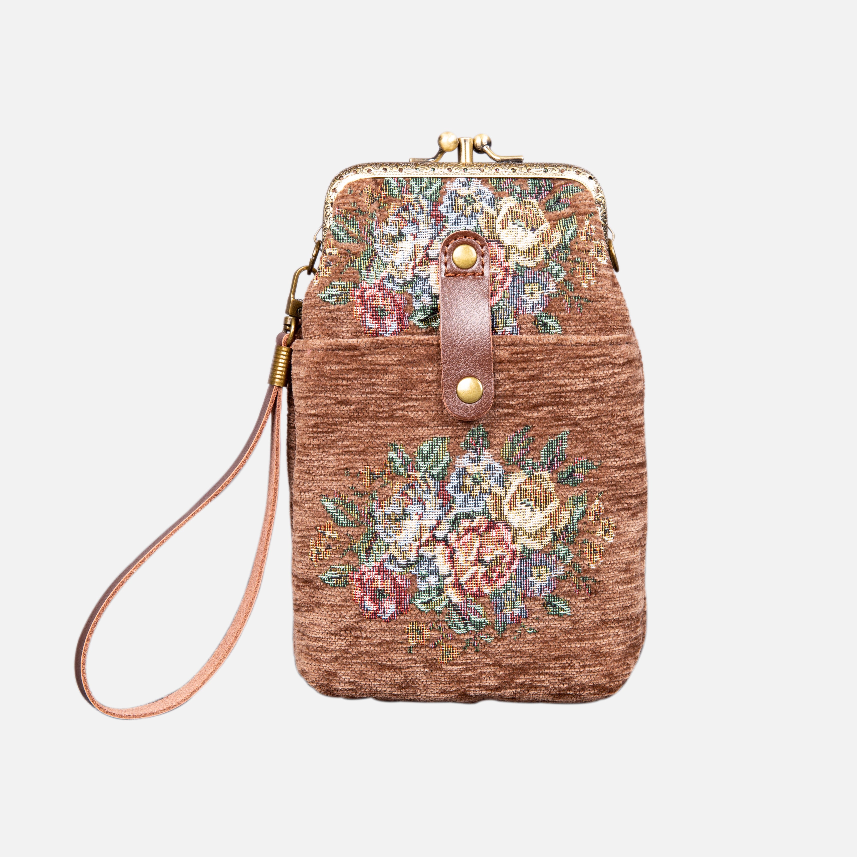 Bouquet Rose Series Carpet Phone Case Carpetbag of America front