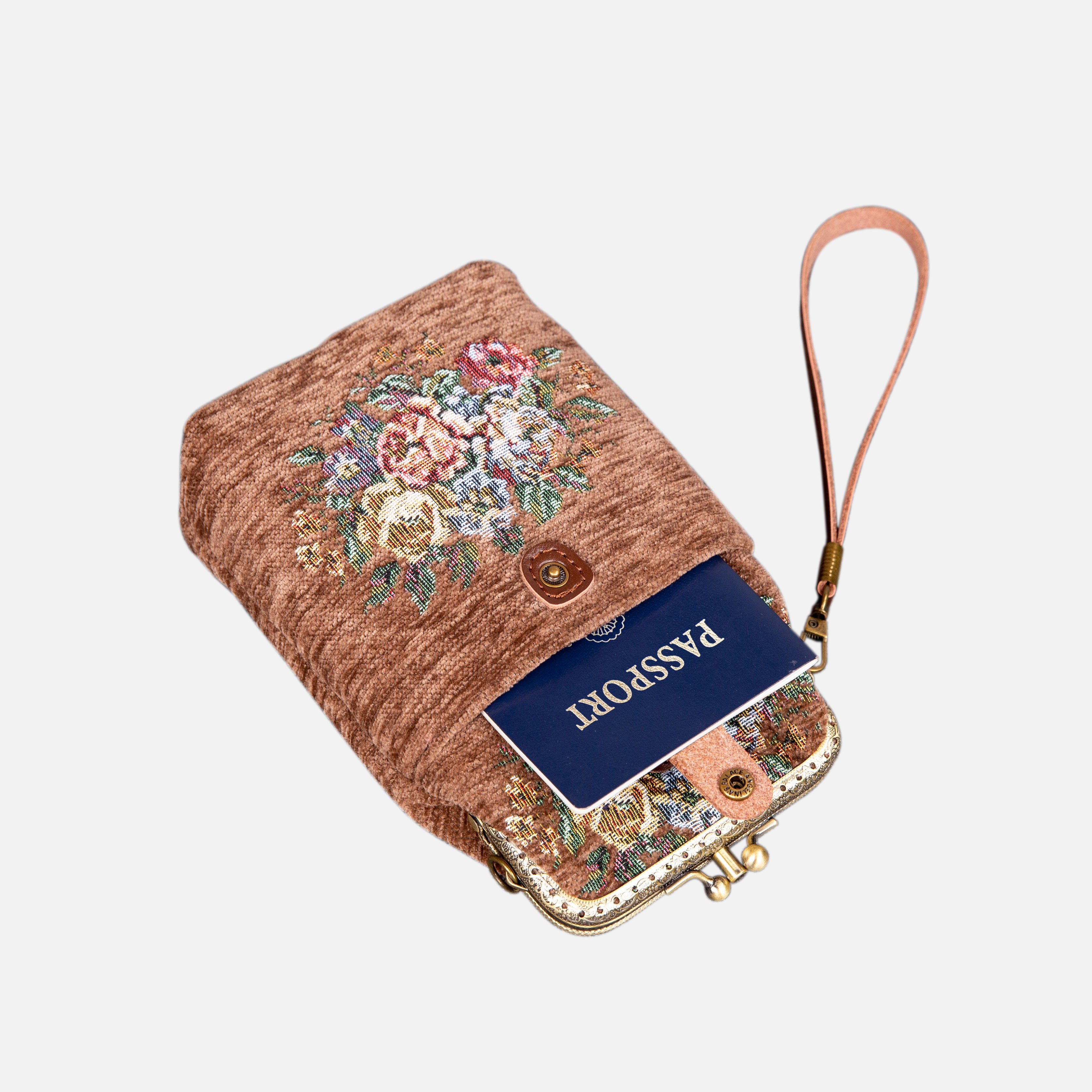 Bouquet Rose Series Carpet Phone Case Carpetbag of America in use
