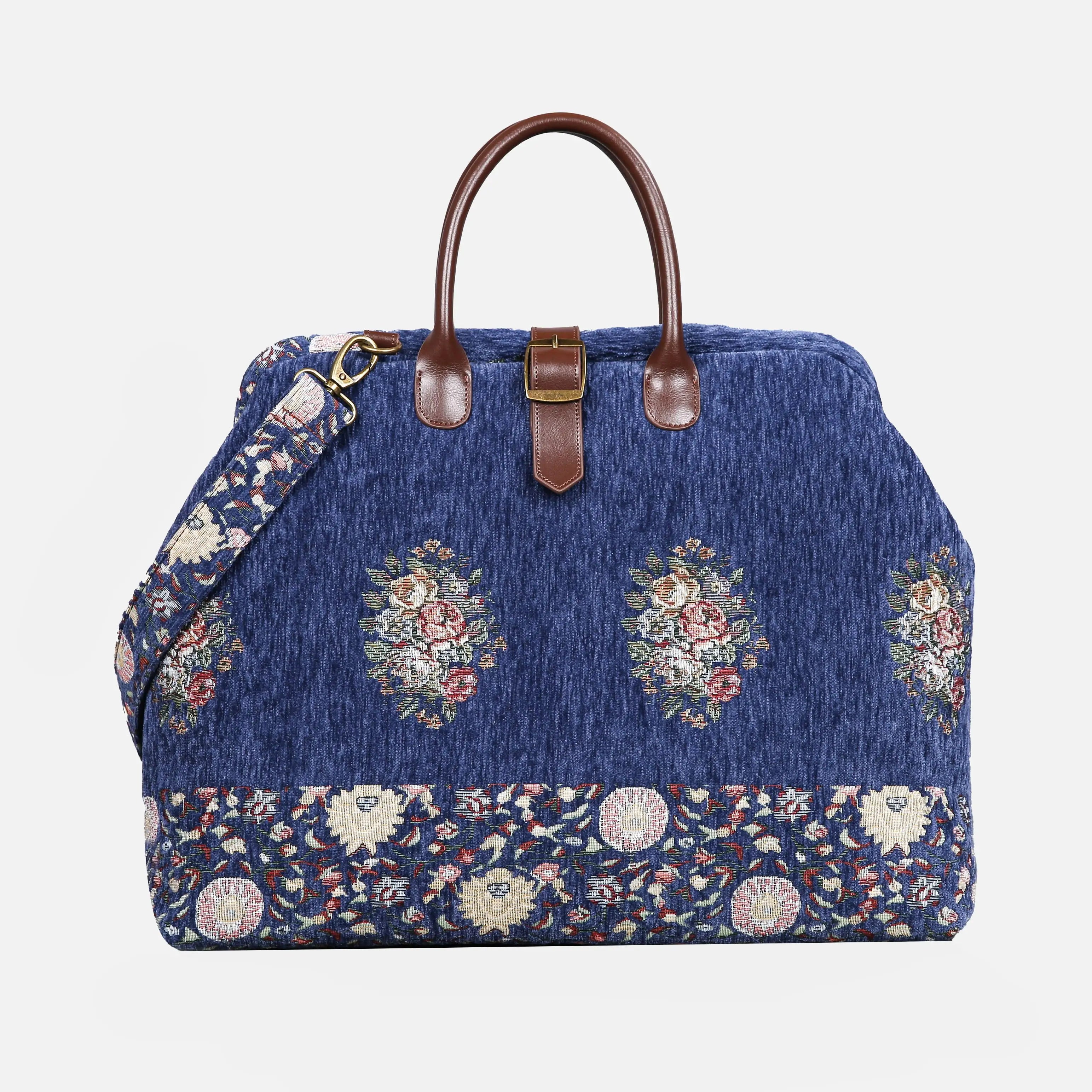 Rose Bouquet Blue Mary Poppins Weekender Carpetbag of America main