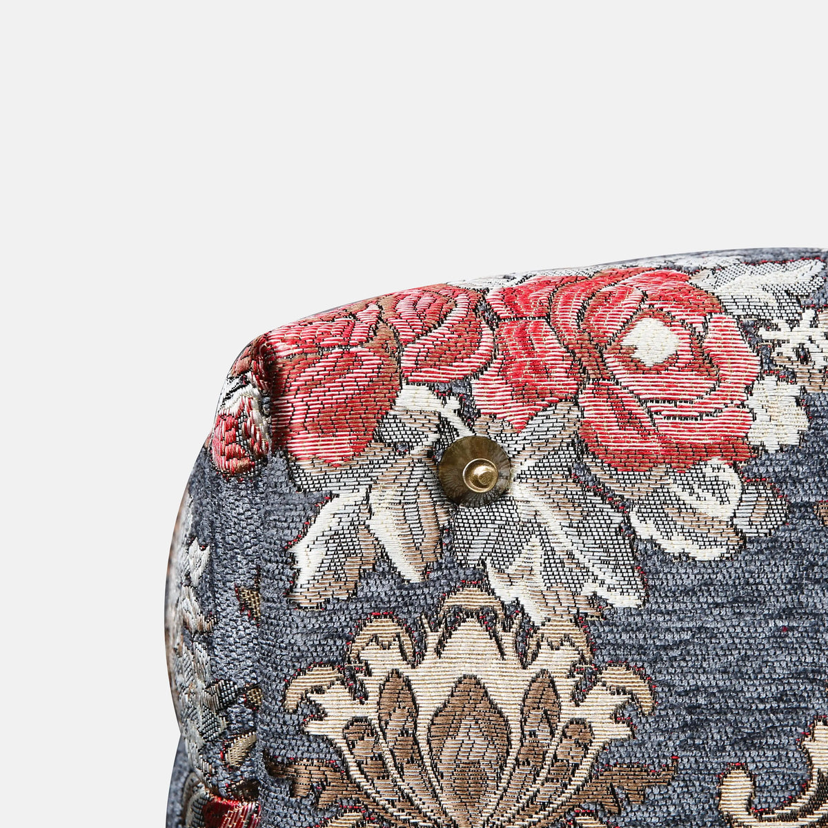 Brocade Grey Mary Poppins Weekender Carpetbag bottom