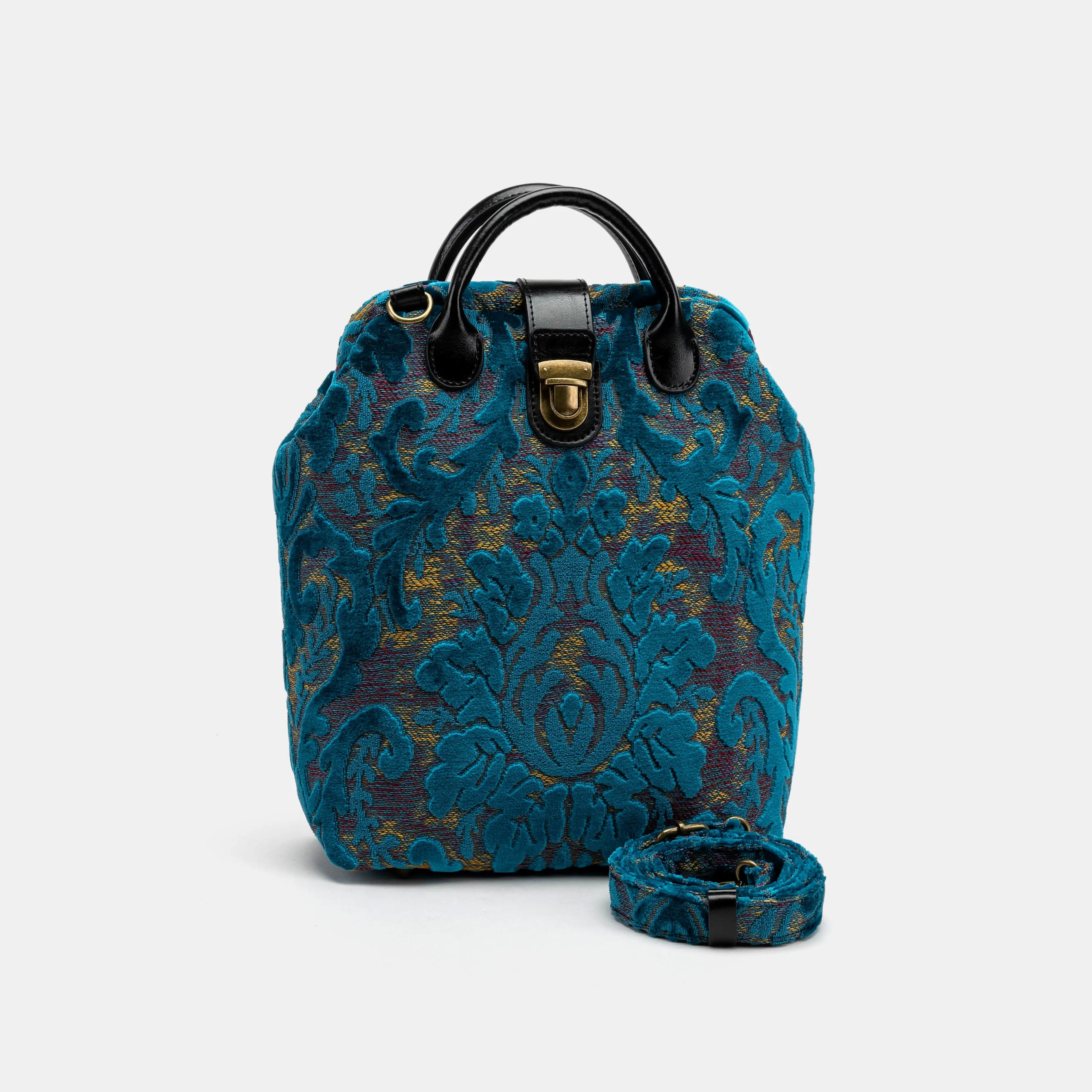 Burnout Velvet Aqua Blue Everyday Backpack of America main