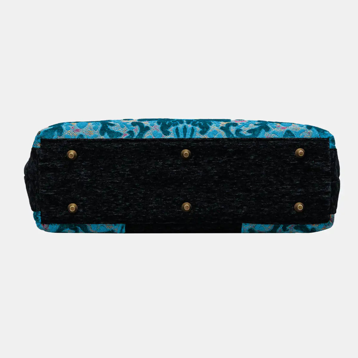 Burnout Velvet Aqua Blue Laptop Work Bag  of America bottom
