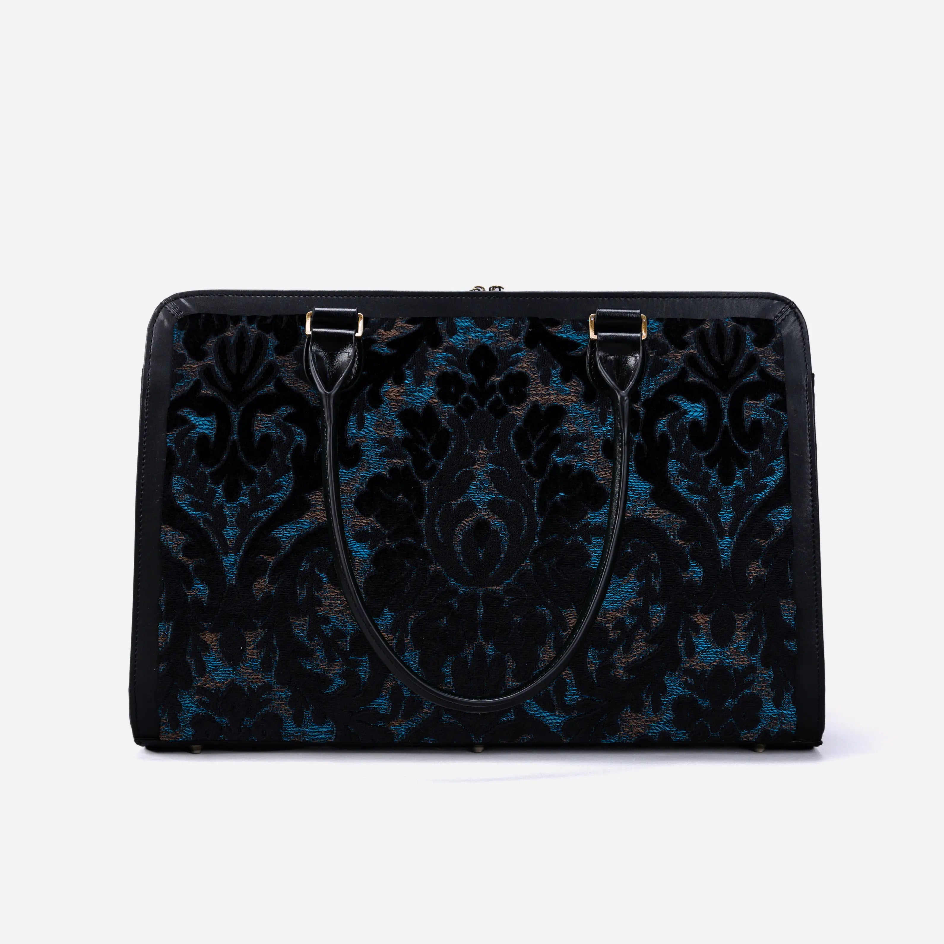 Burnout Velvet Black Business Tote of America back