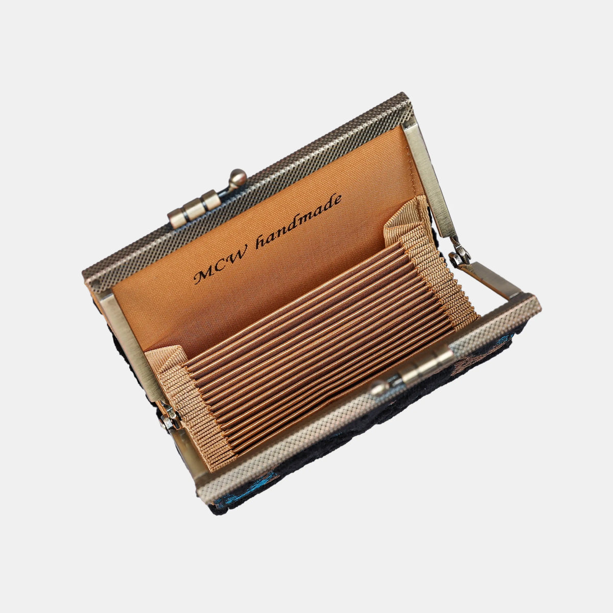 Burnout Velvet Black Card Wallet  of America 17 slots inside
