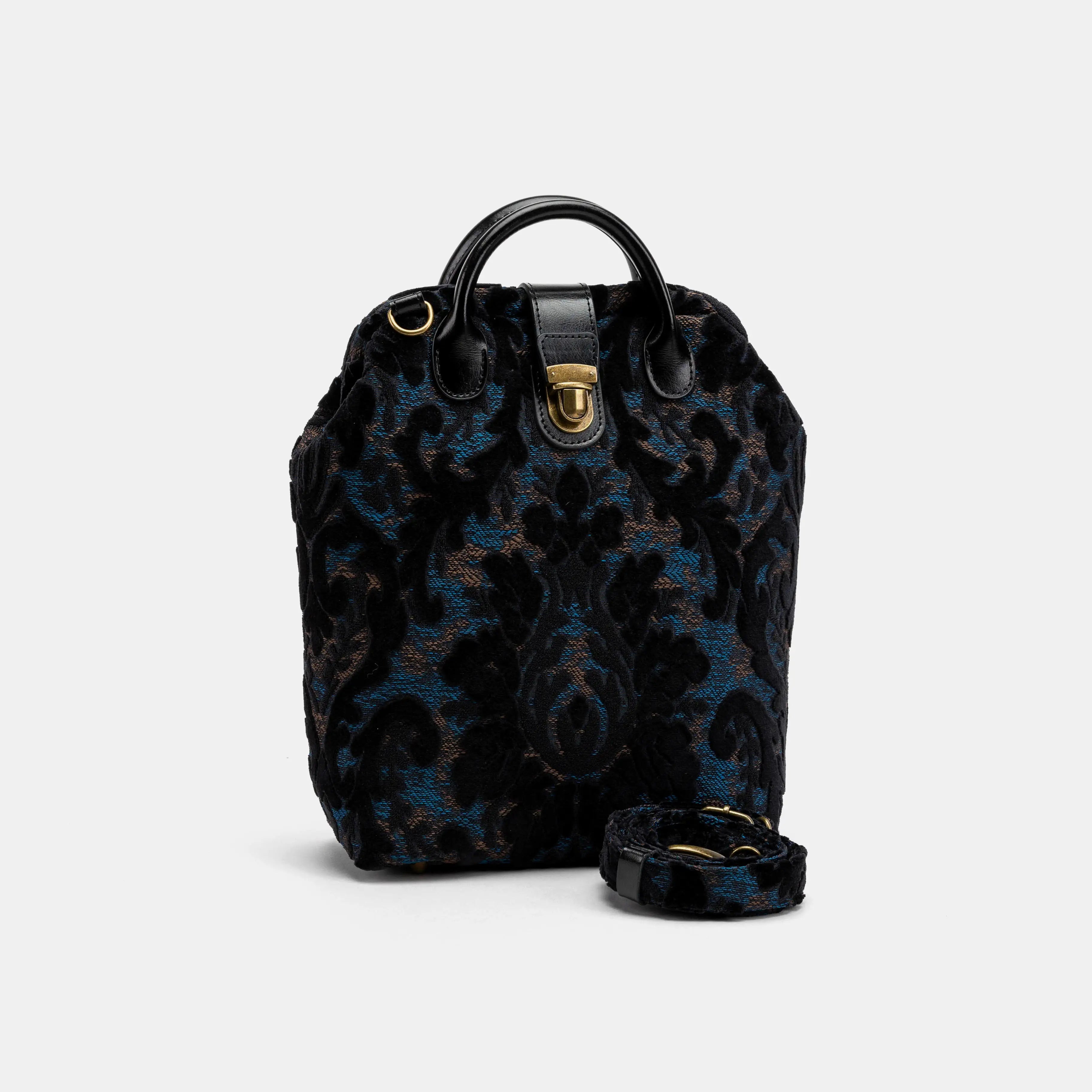 Burnout Velvet Black Everyday Backpack of America main