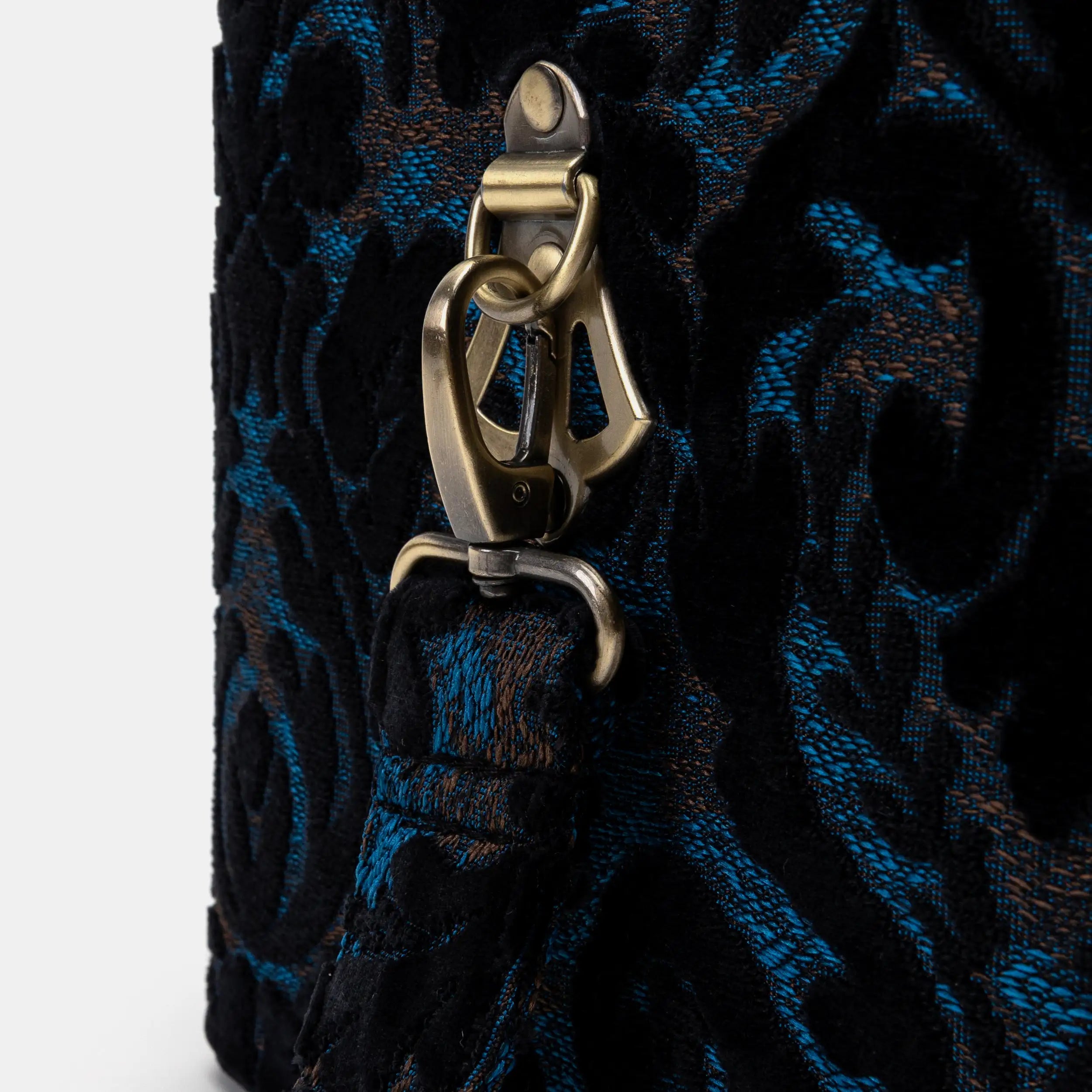 Burnout Velvet Black Josephine Large Train Case specifics