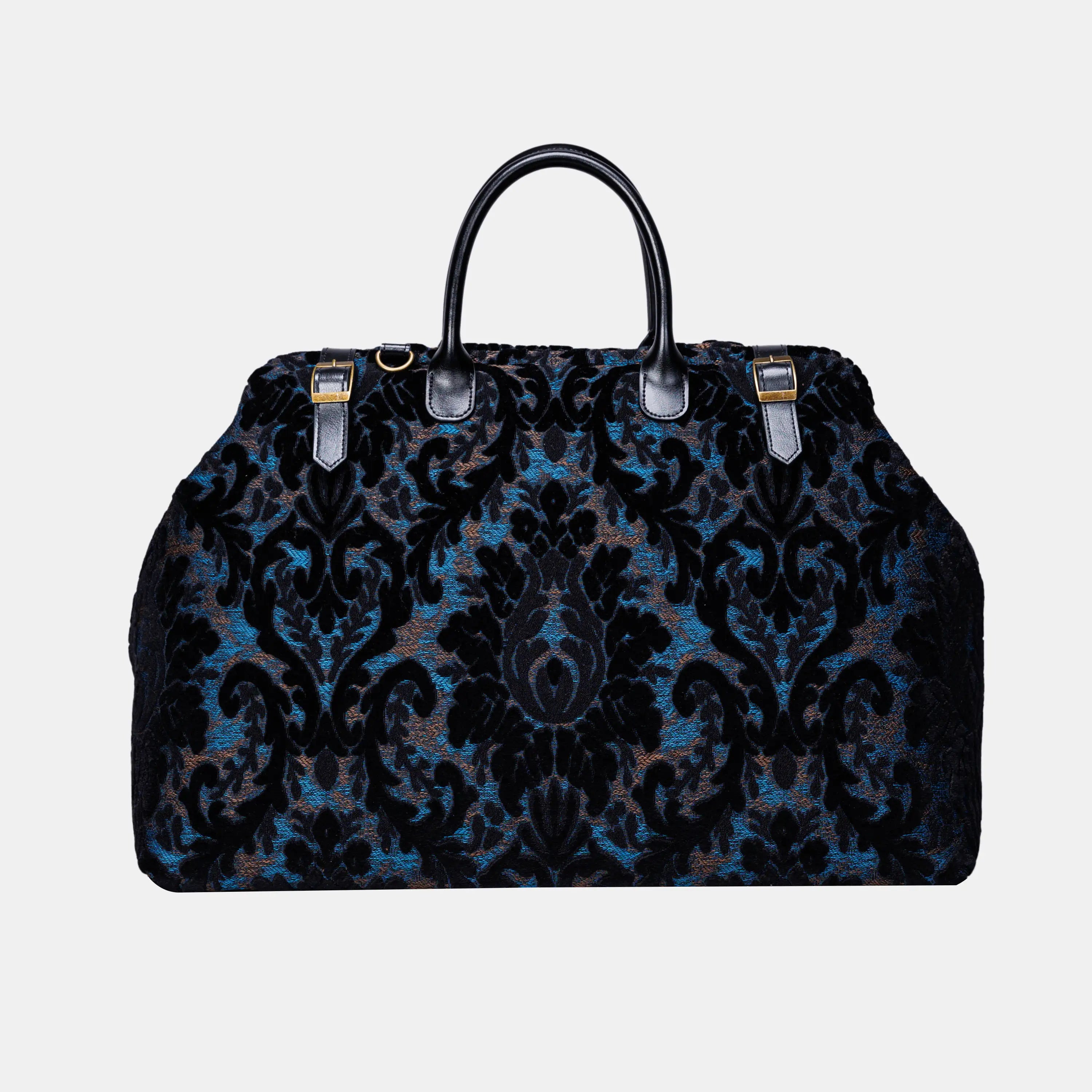Burnout Velvet Black Large Carpetbag    of America main