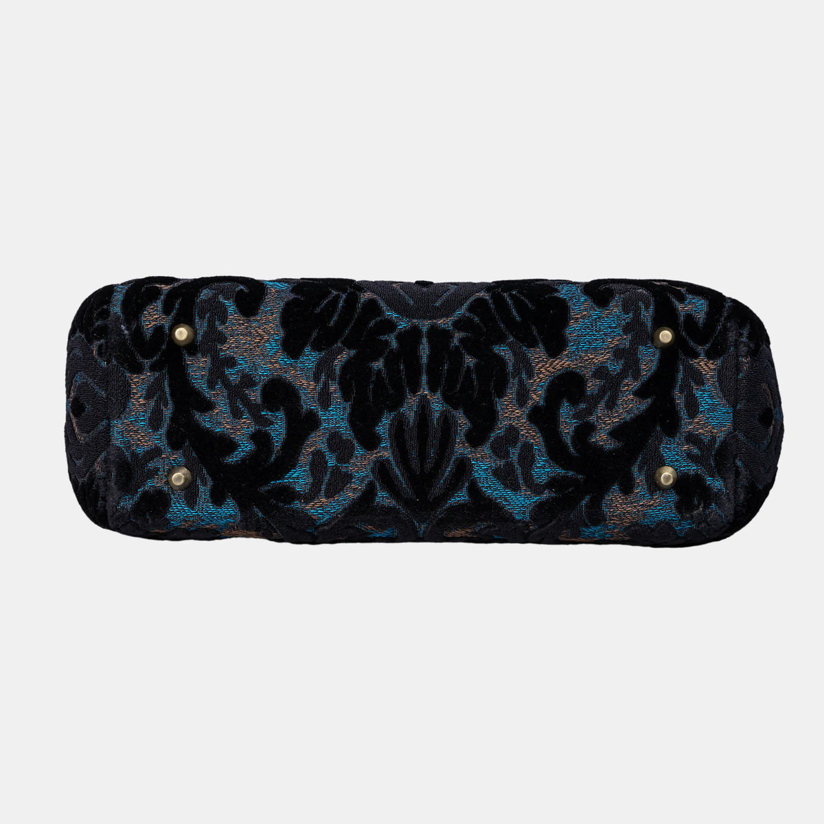 Burnout Velvet Black Shoulder Bag bottom