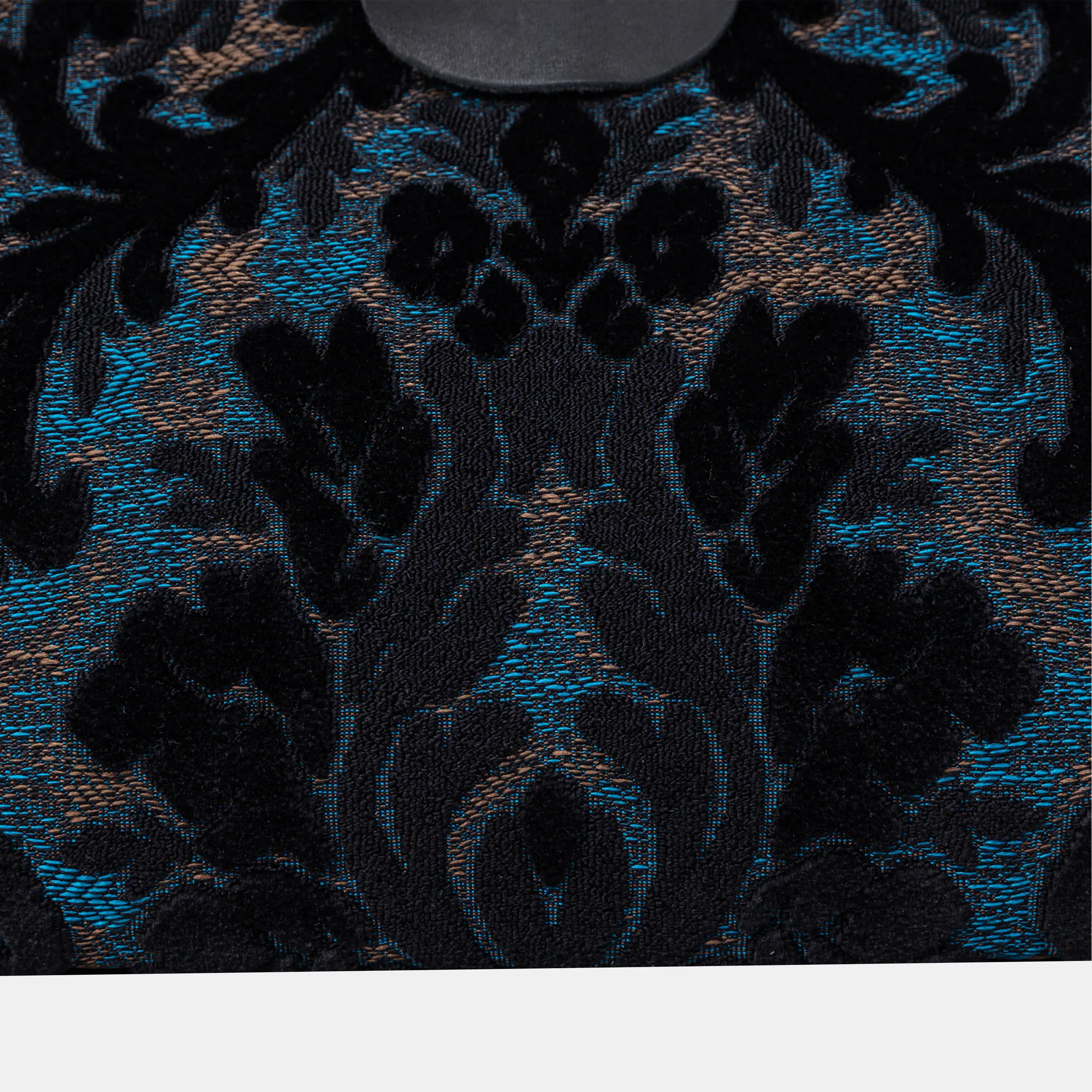 Burnout Velvet Black Shoulder Bag part