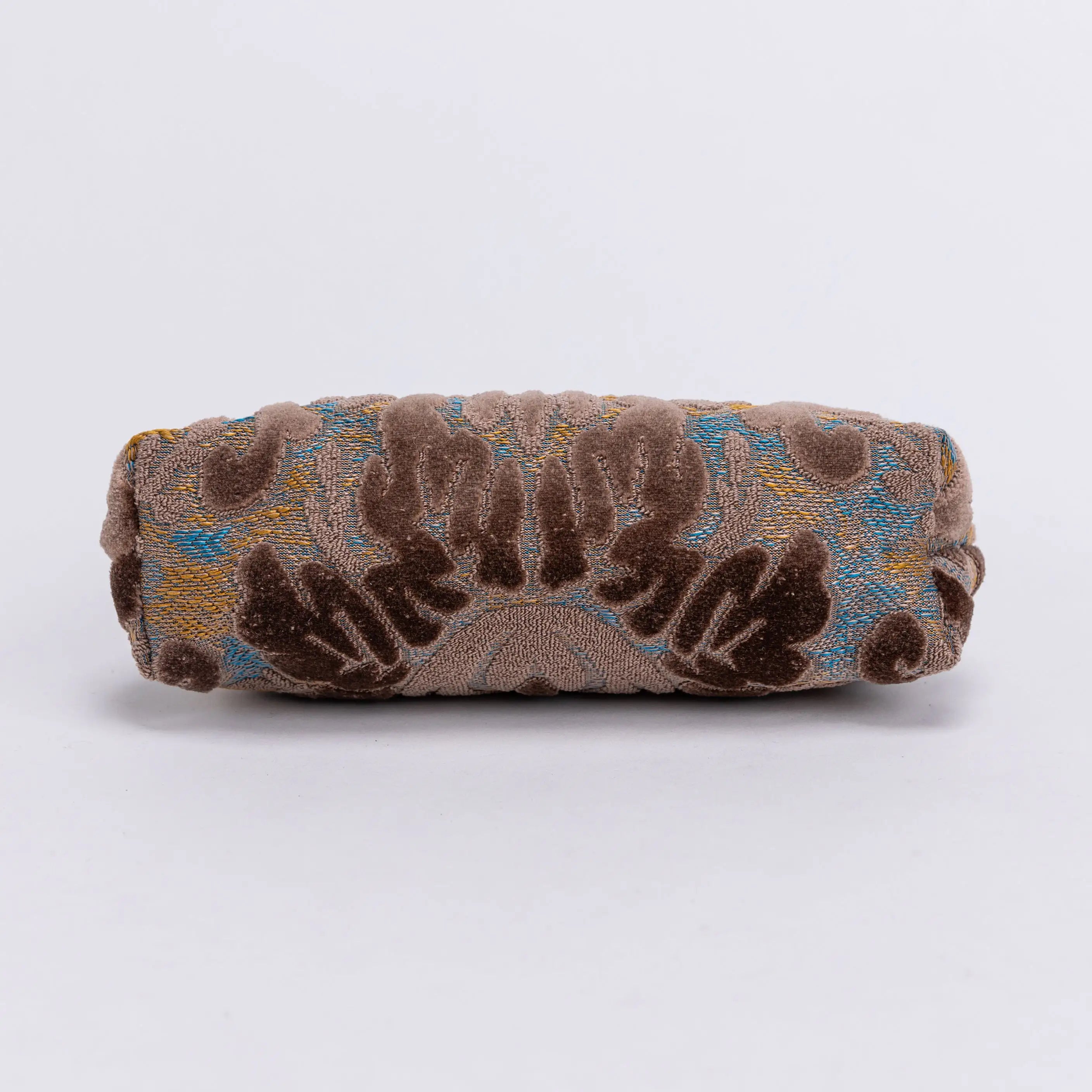 Burnout Velvet Camel Alma Evening Clutch Carpet Bag of America bottom