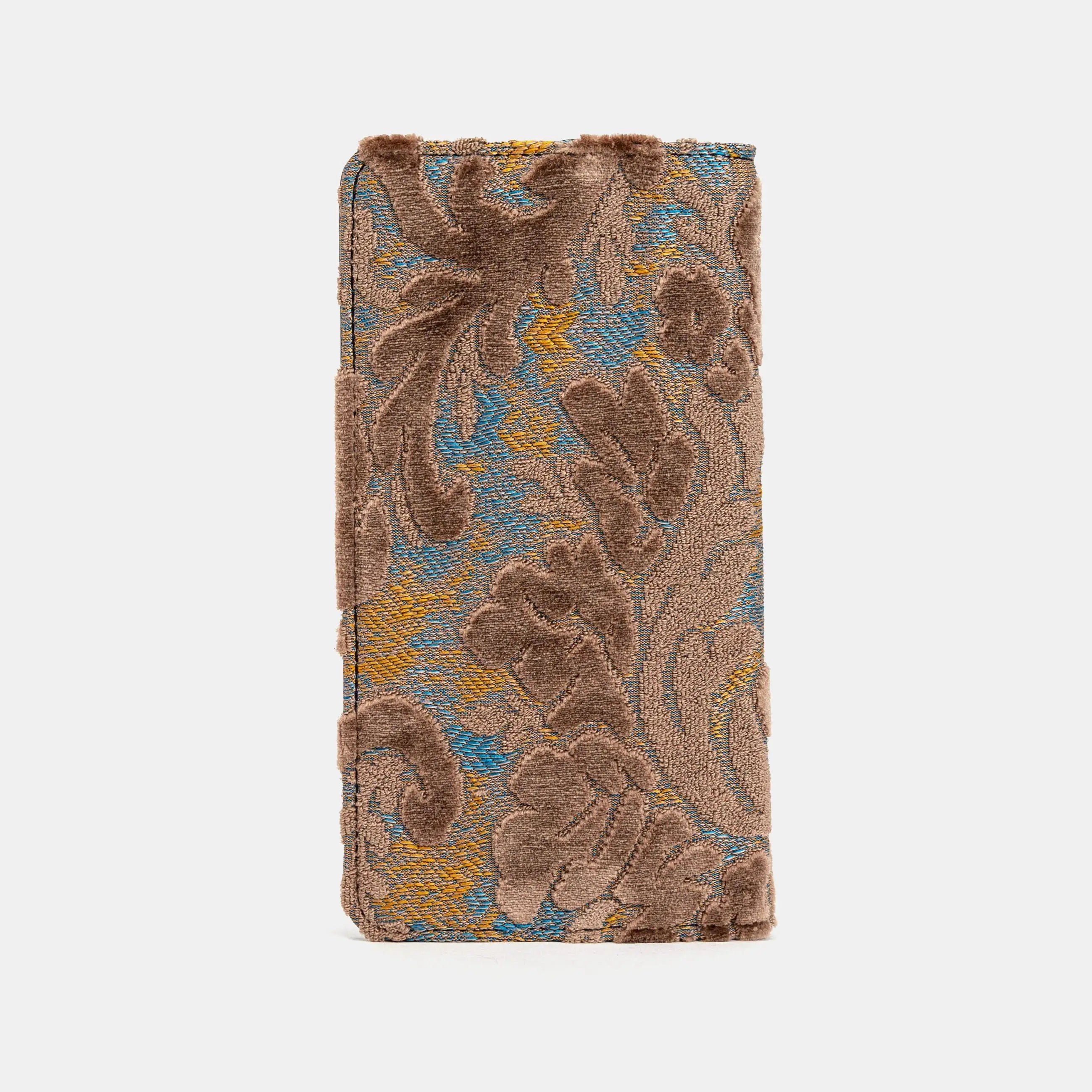 Burnout Velvet Camel Checkbook Cover of America back