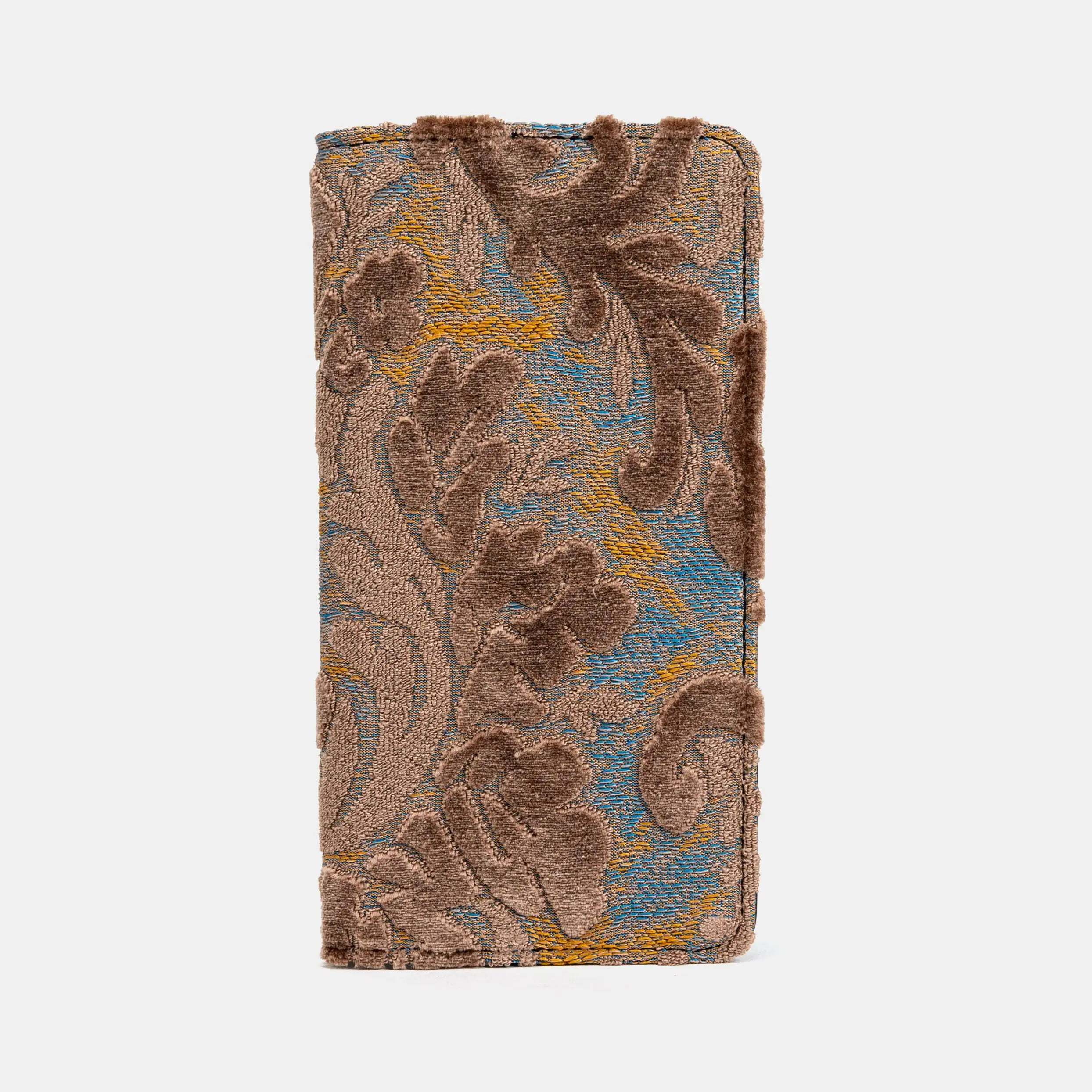 Burnout Velvet Camel Checkbook Cover of America main