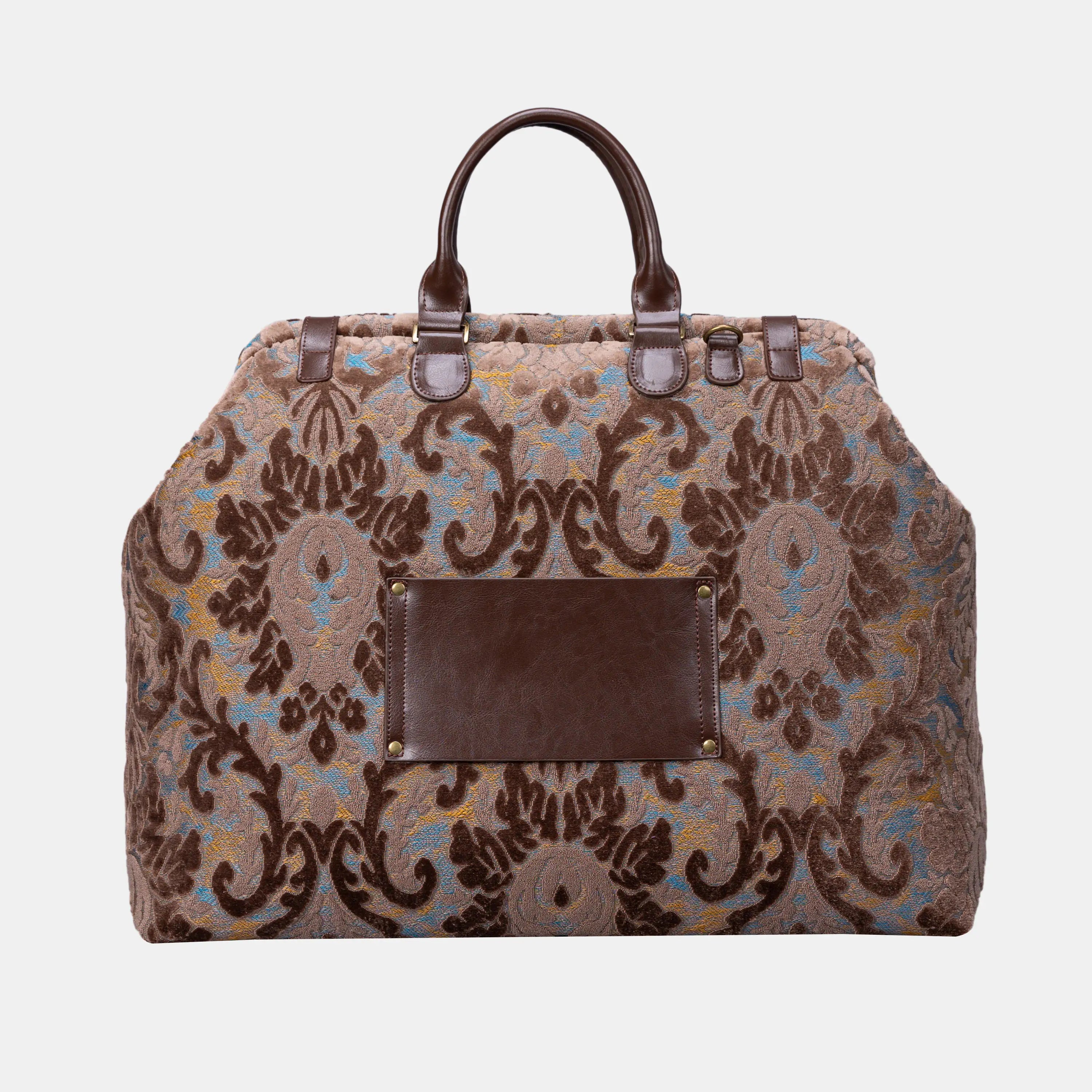 Burnout Velvet Camel Men's Carpetbag of America back-3
