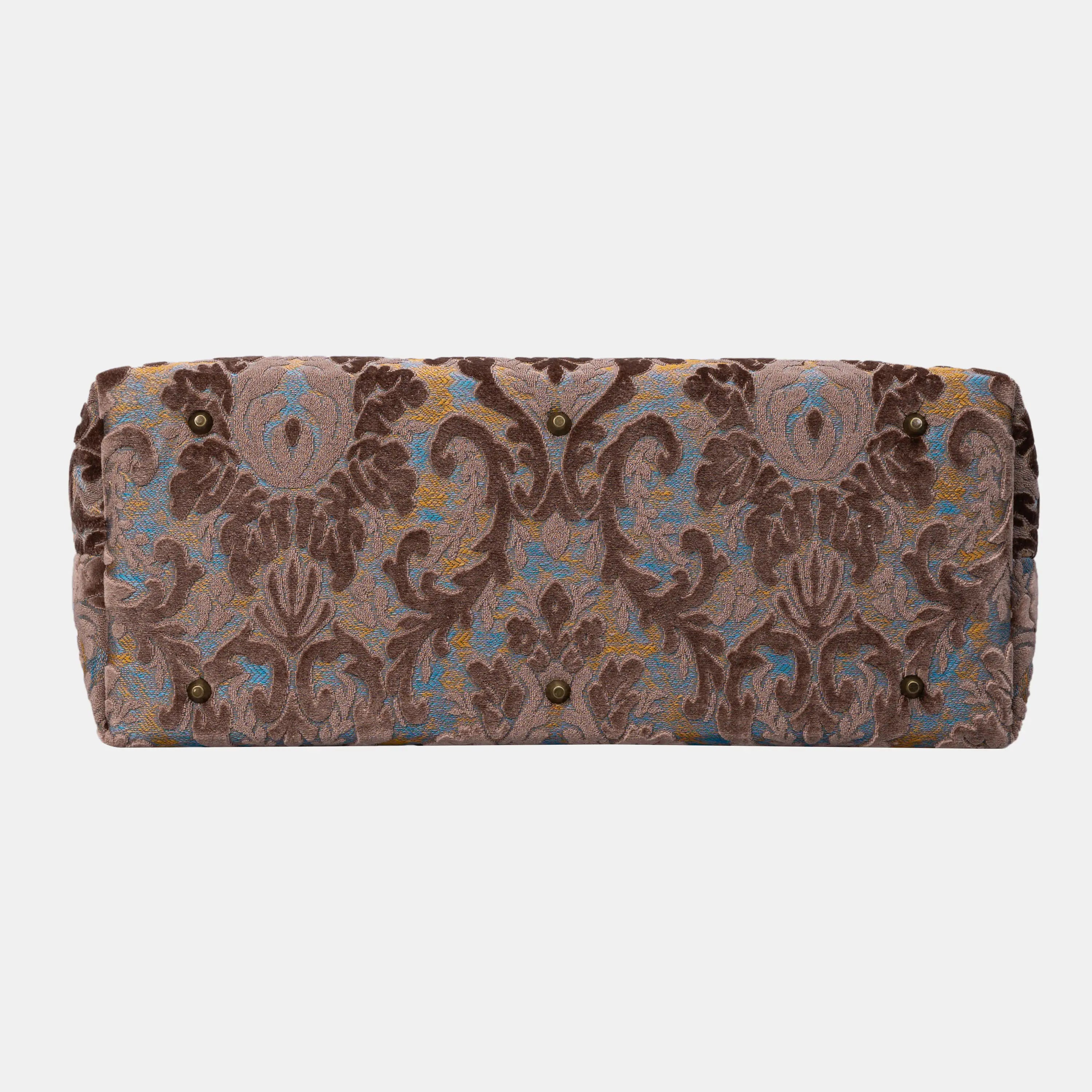 Burnout Velvet Camel Men's Carpetbag of America bottom-4