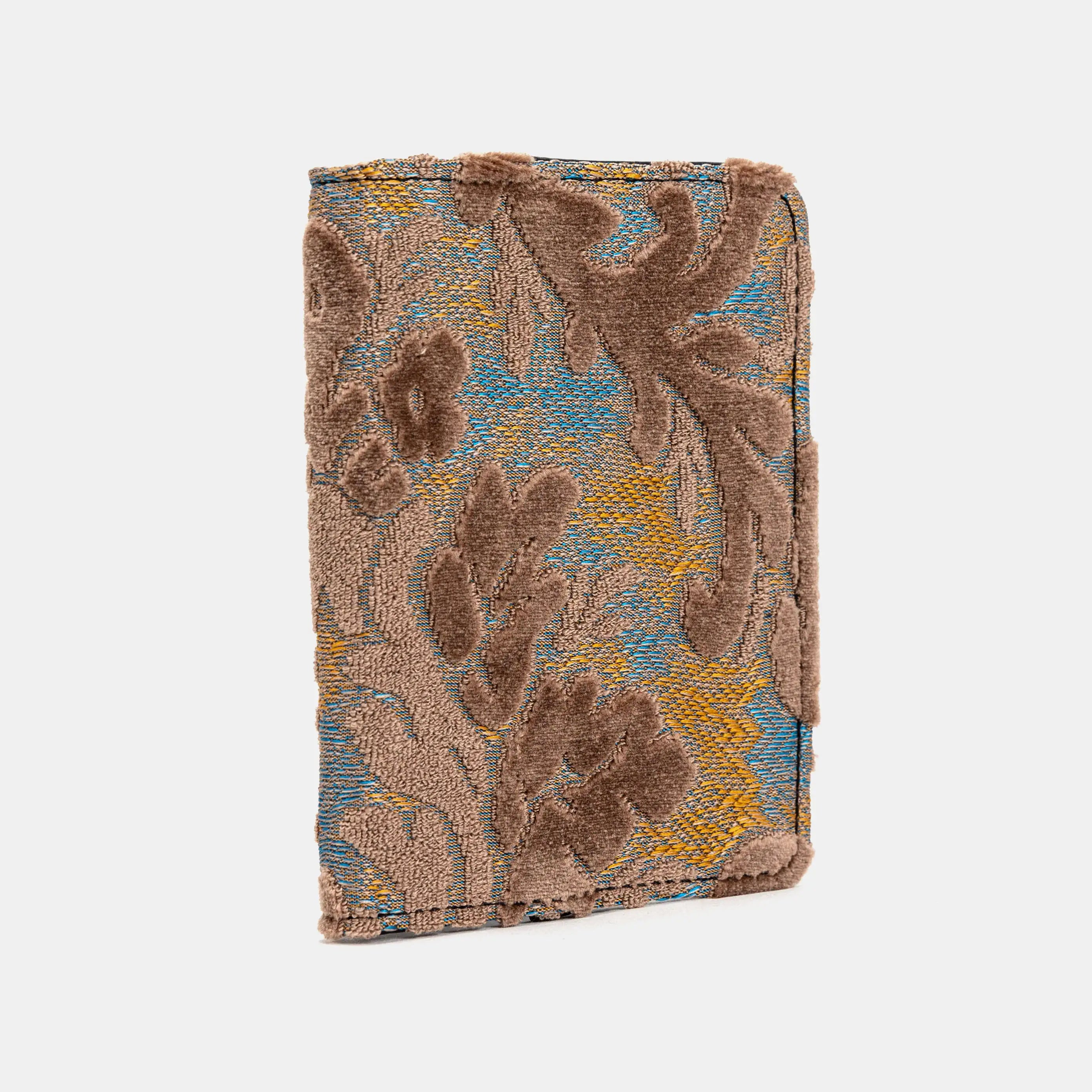Burnout Velvet Camel Passport Cover of America side