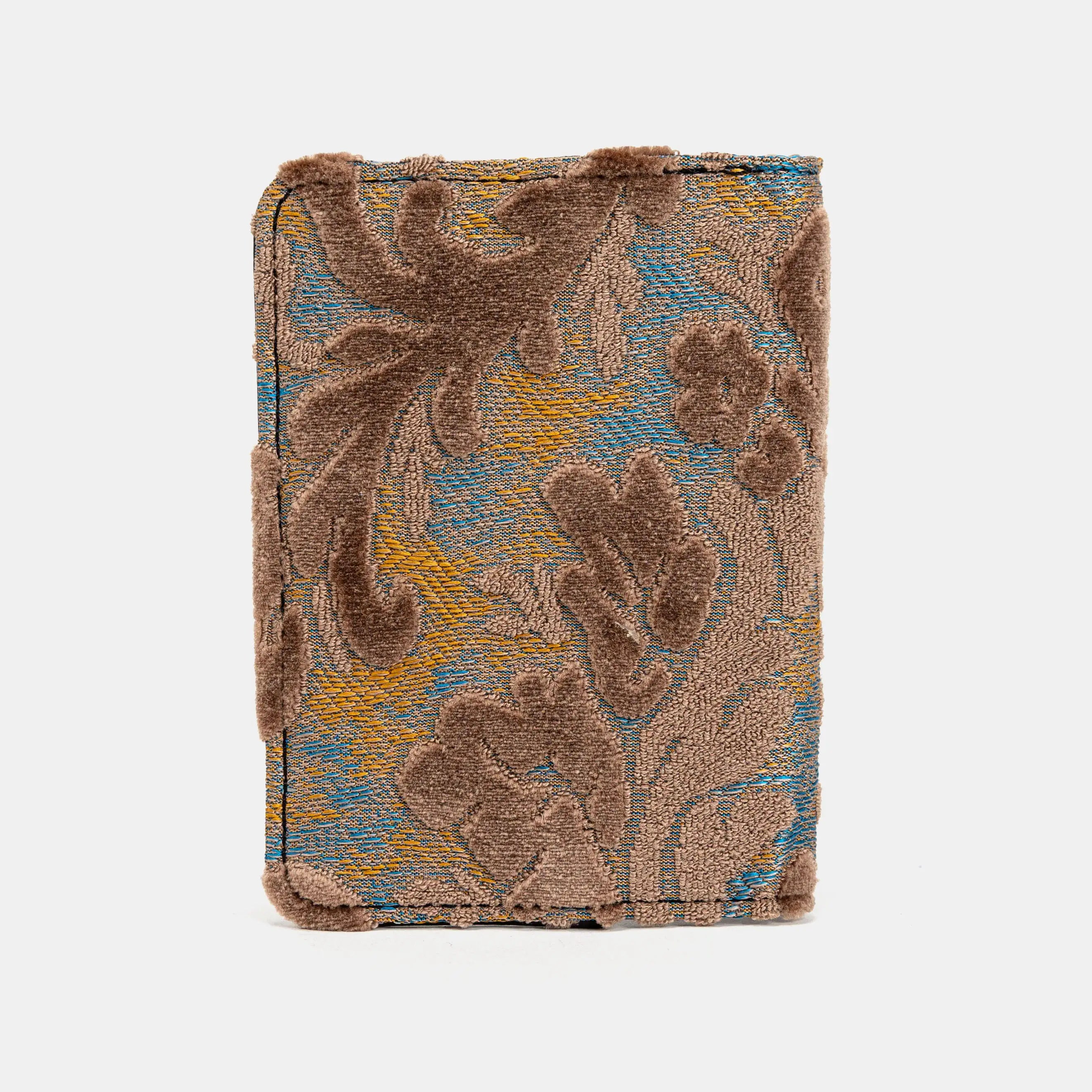 Burnout Velvet Camel Passport Cover of America back