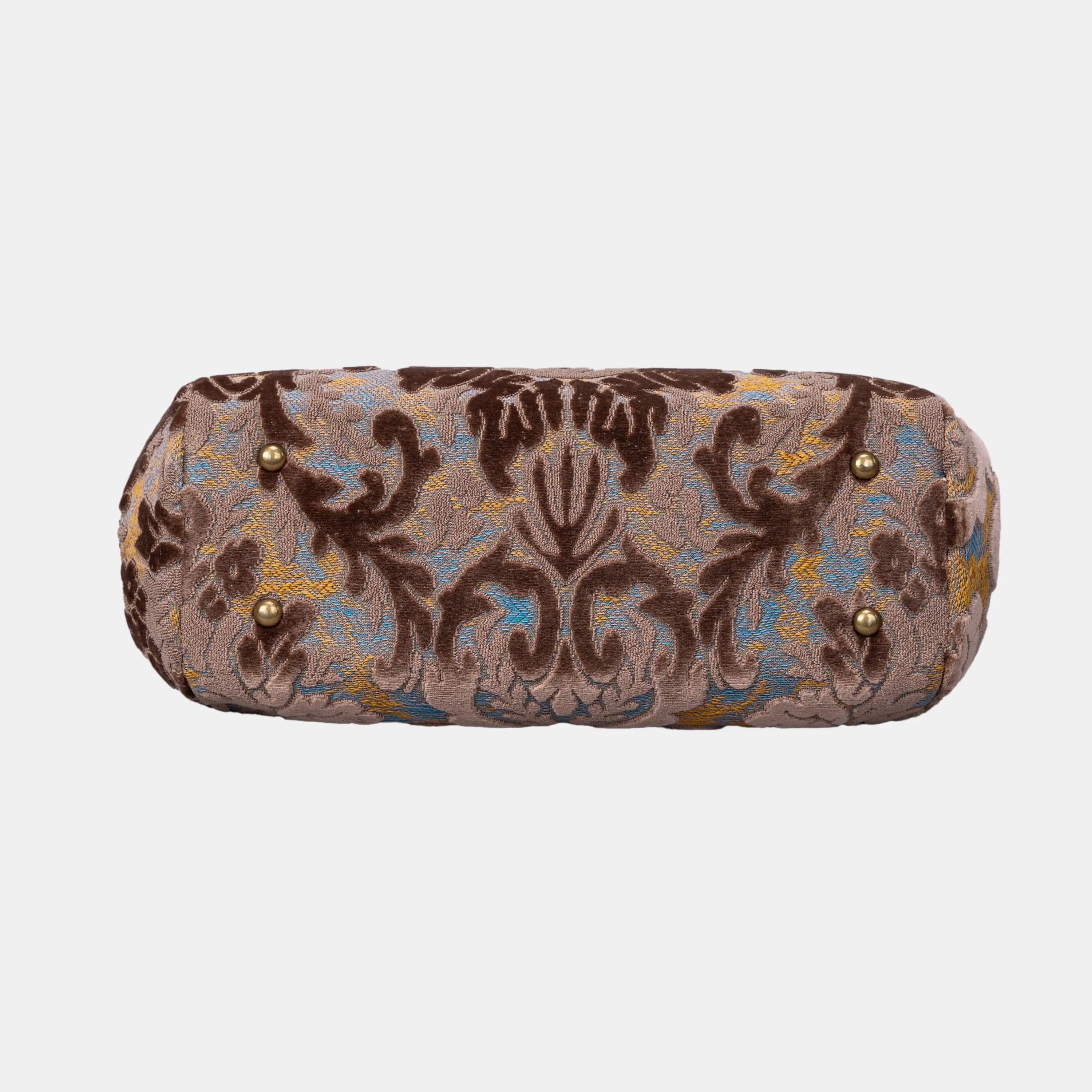 Burnout Velvet Camel Shoulder Bag bottom