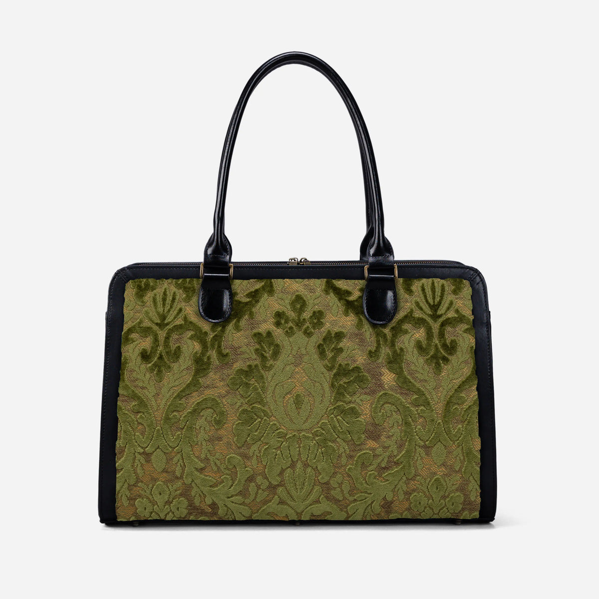 Burnout Velvet Fern Green Business Tote of America front