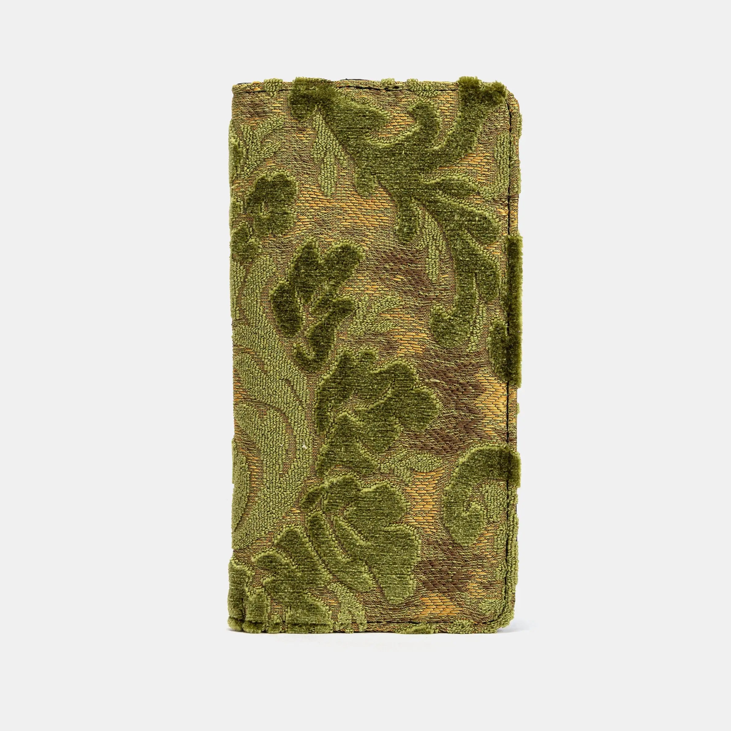 Burnout Velvet Fern Green Checkbook Cover of America main