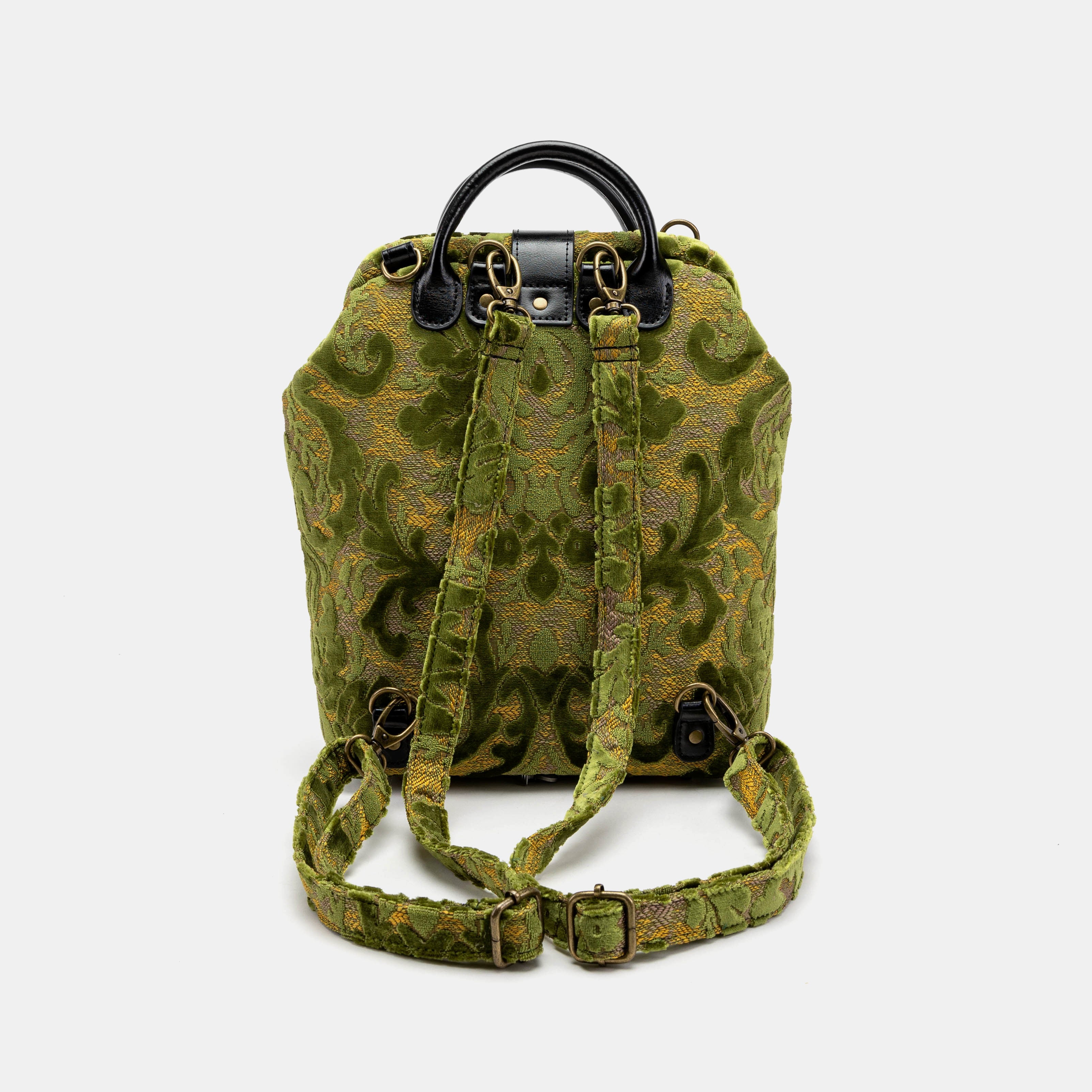 Burnout Velvet Fern Green Everyday Backpack of America back