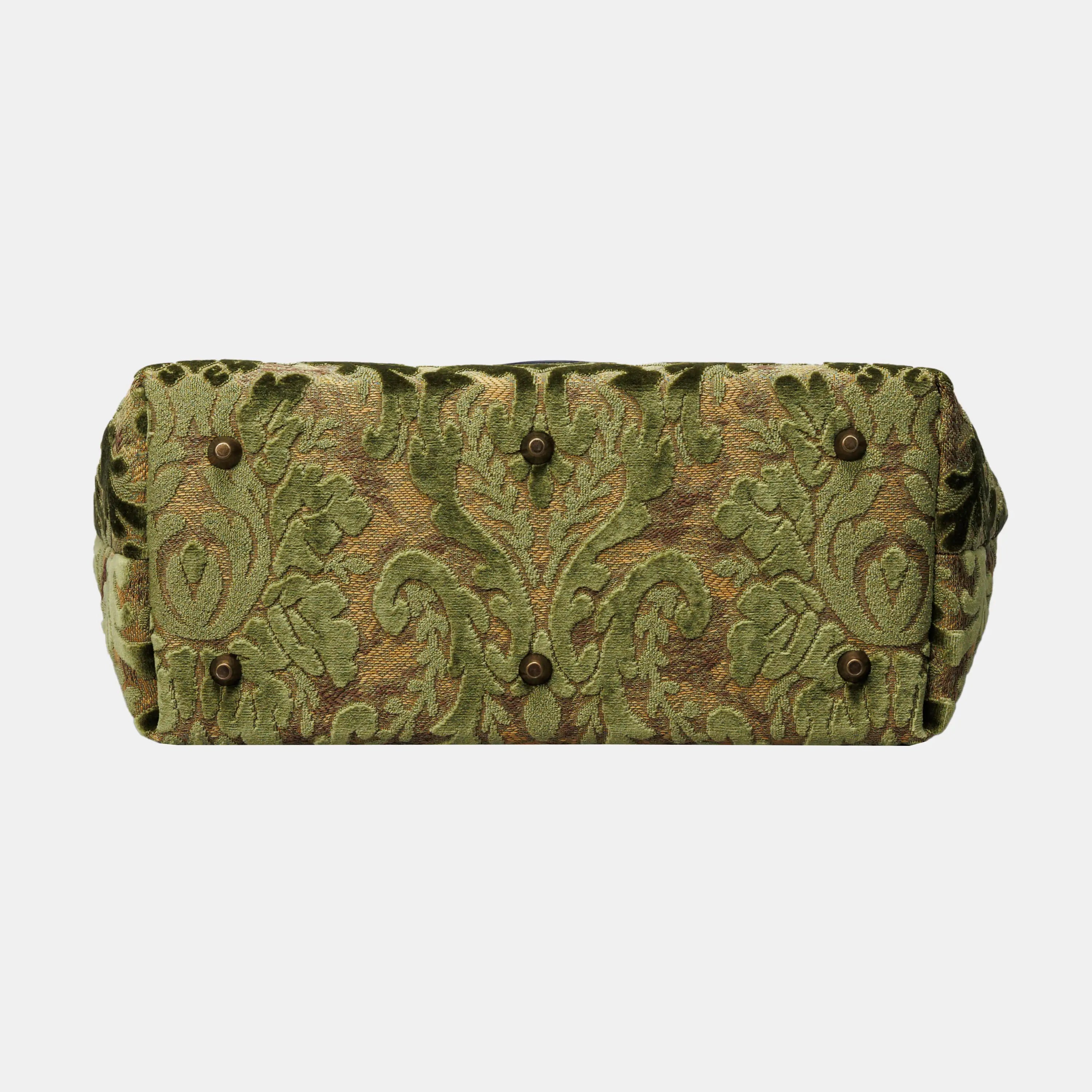 Burnout Velvet Fern Green Laptop Work Bag of America bottom