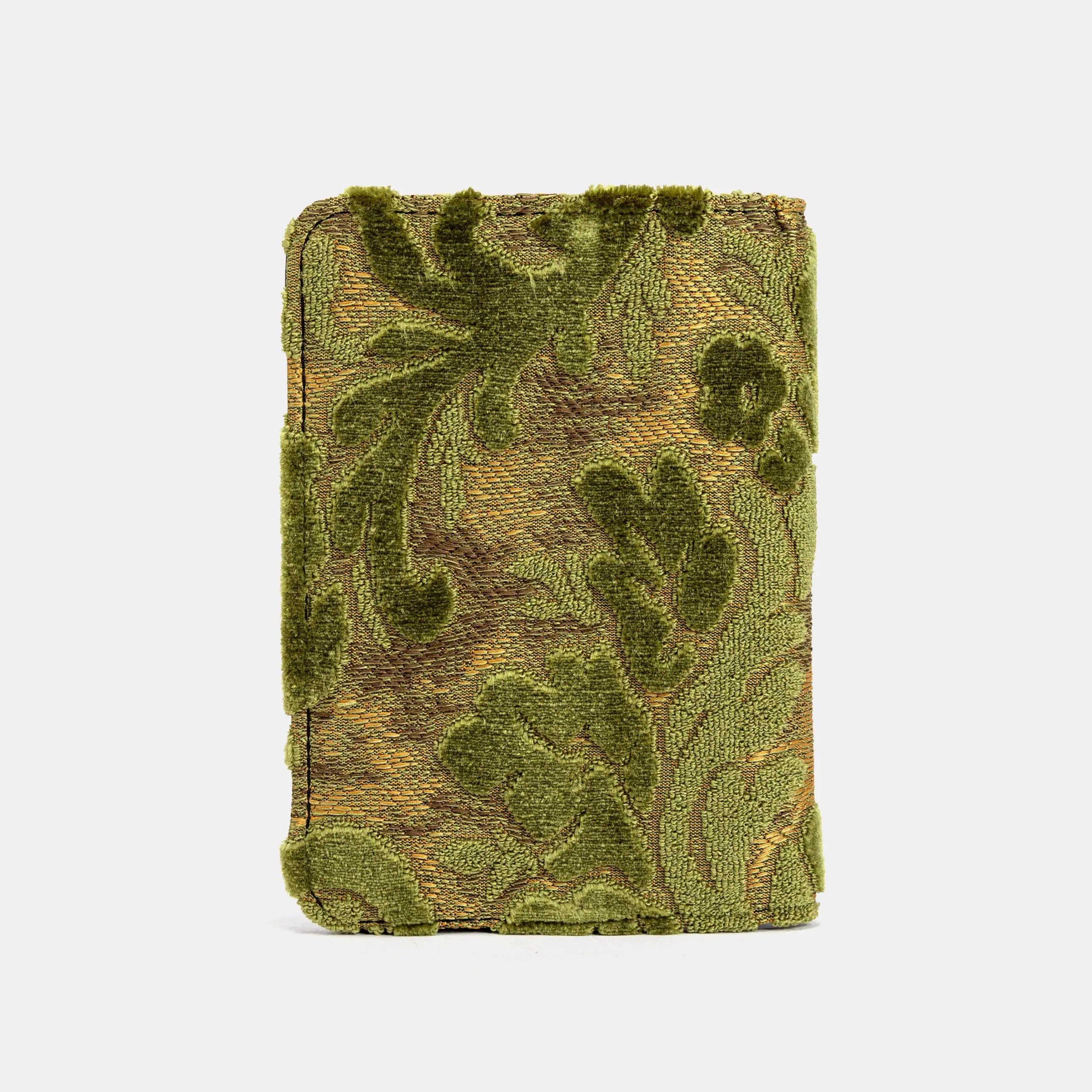 Burnout Velvet Fern Green Passport Cover of America back