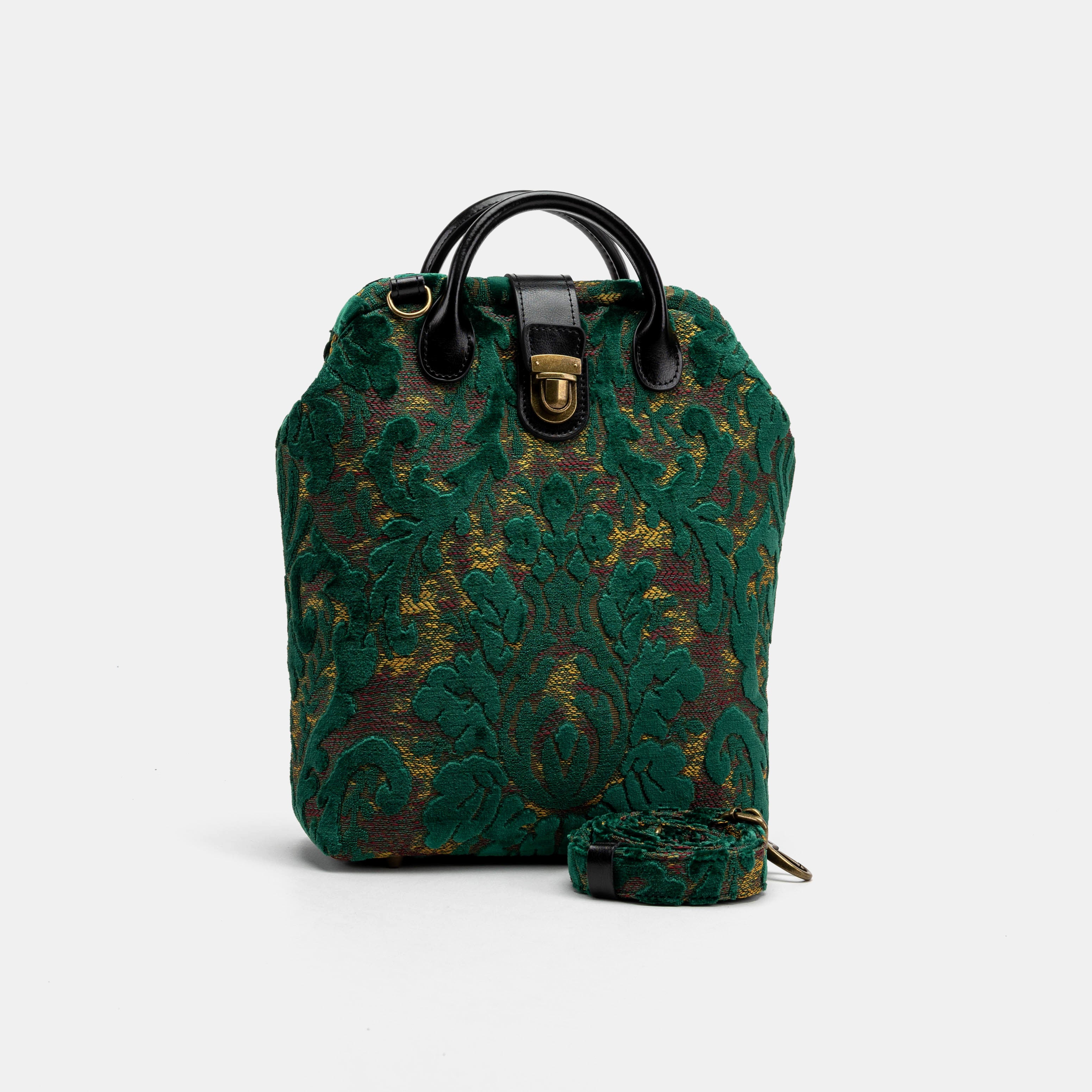 Burnout Velvet Jade Green Everyday Backpack of America main