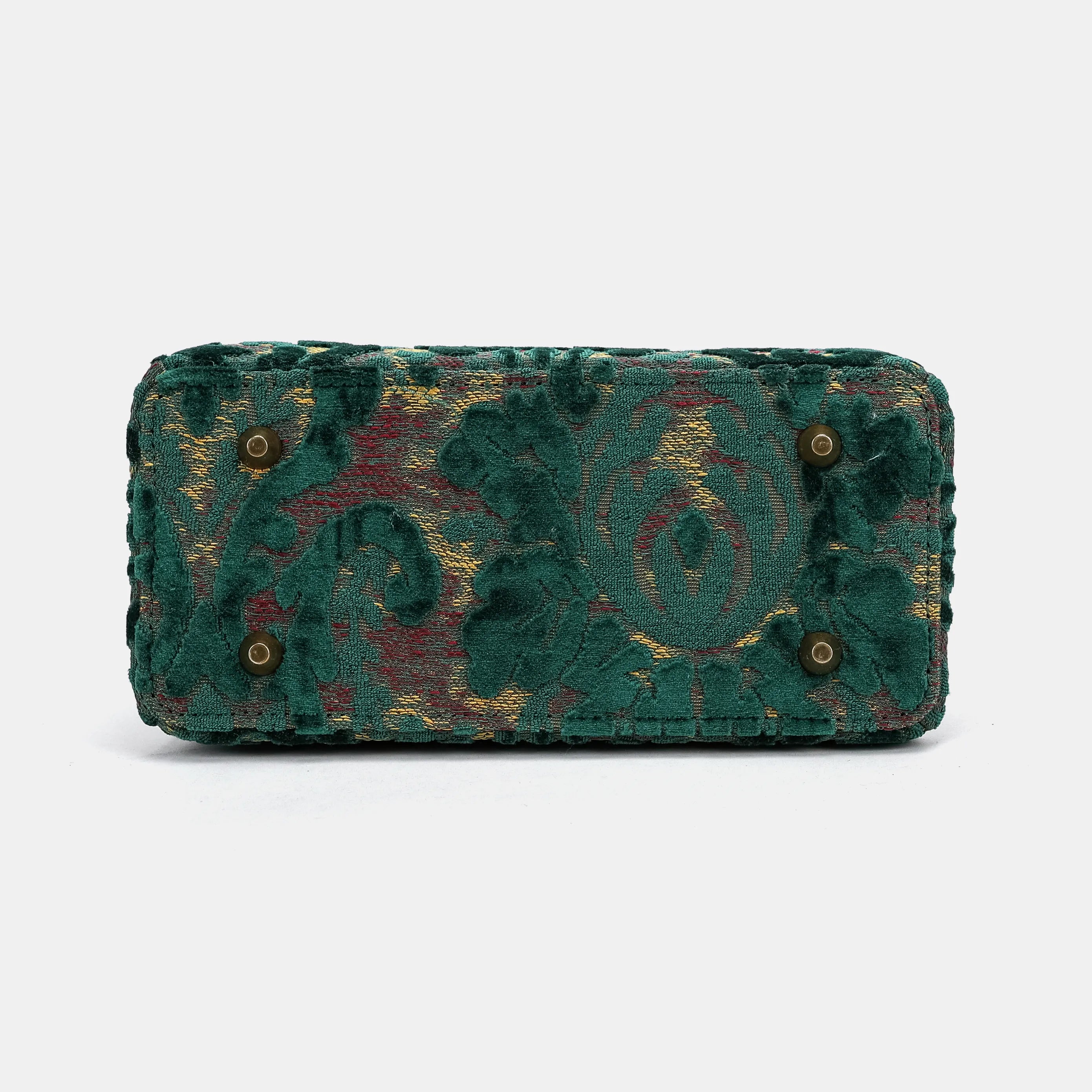 Burnout Velvet Jade Green Helena Carpet Gladstone Backpack of America bottom
