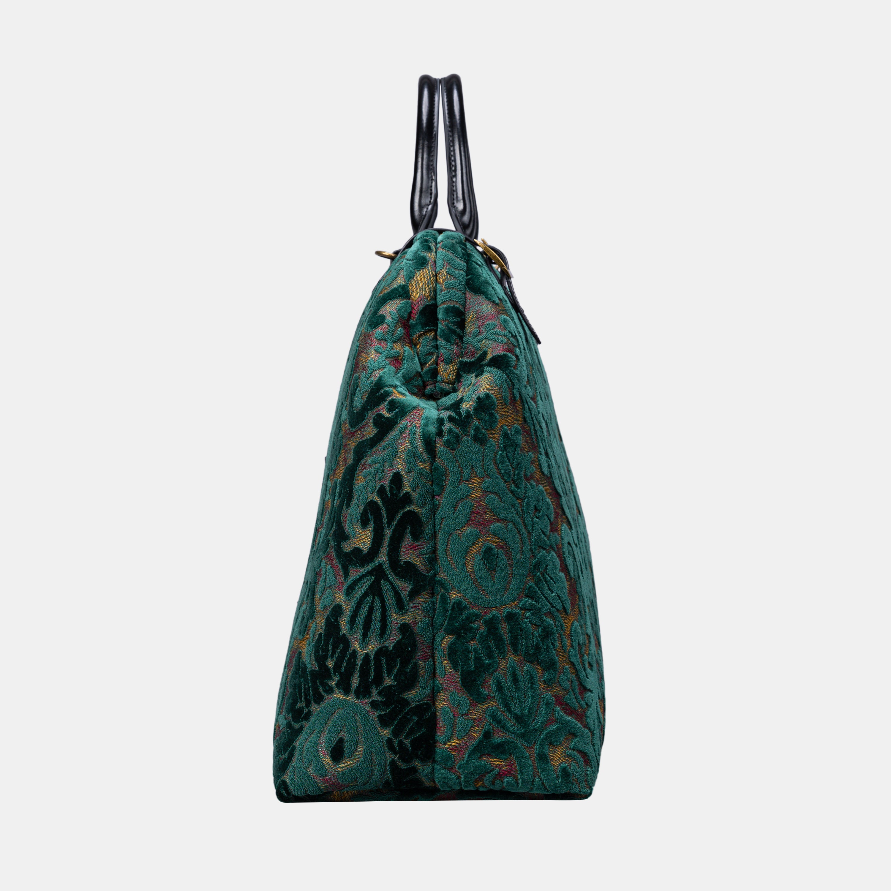 Burnout Velvet Jade Green Men's Carpetbag of America side-2