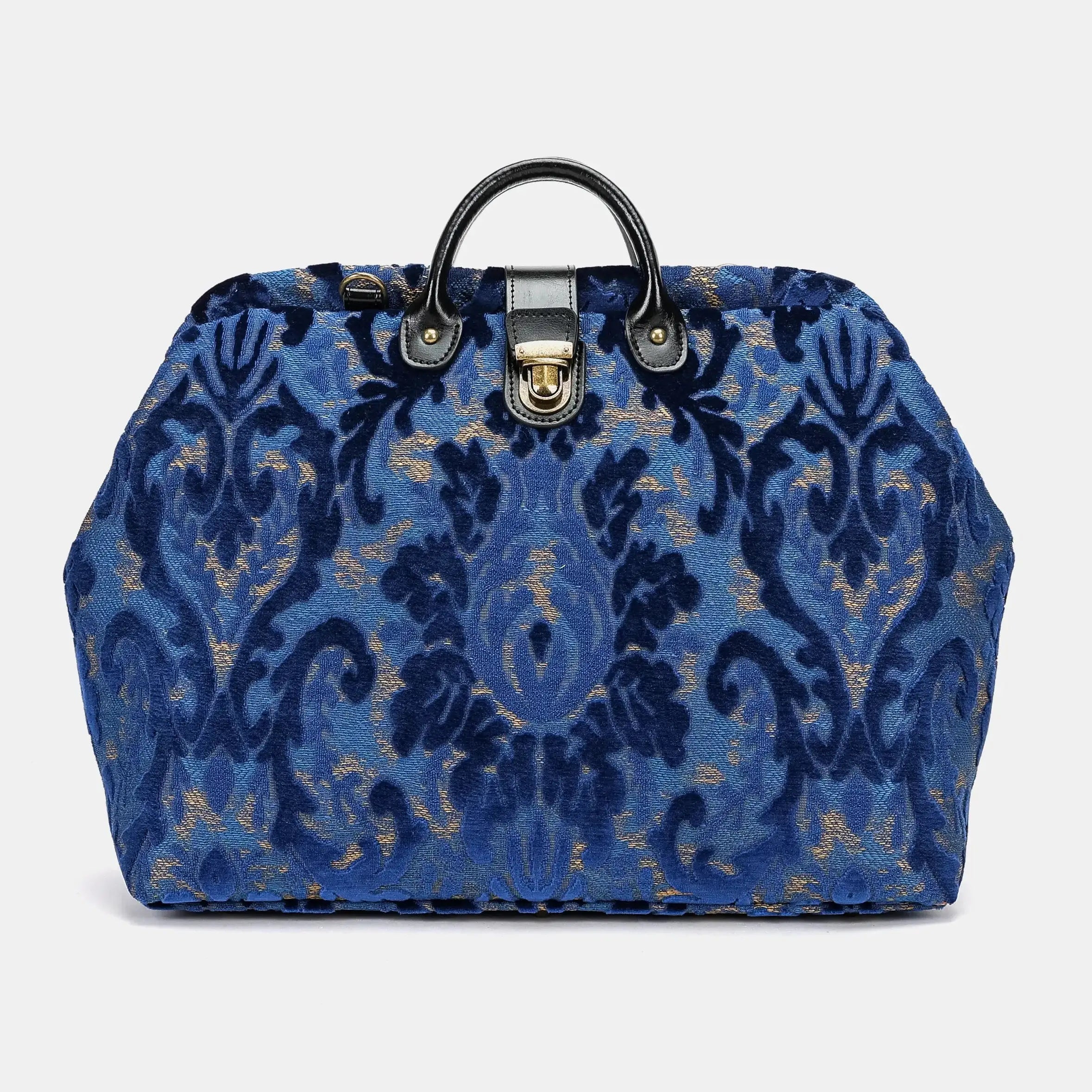 Burnout Velvet Navy Laptop Work Bag  of America main