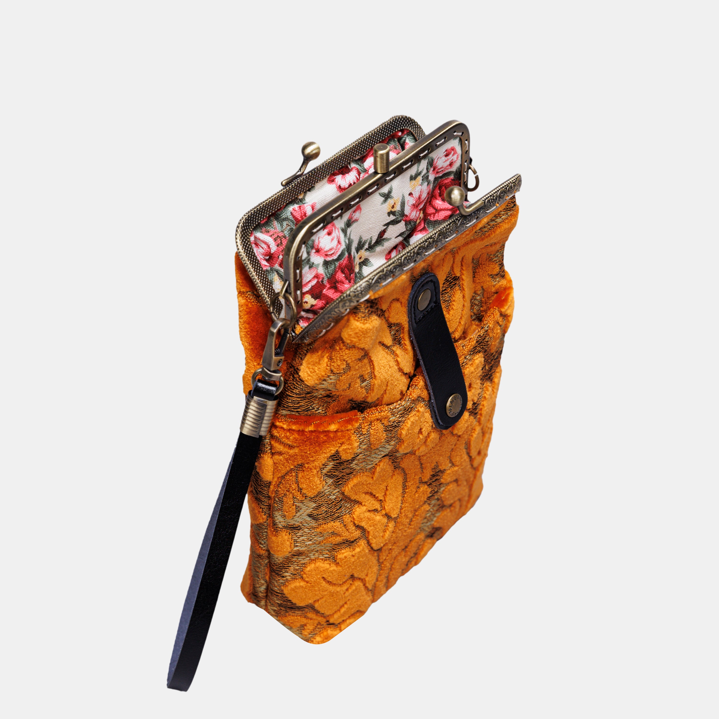 Burnout Velvet Orange Carpet Phone Case Carpetbag of America standing