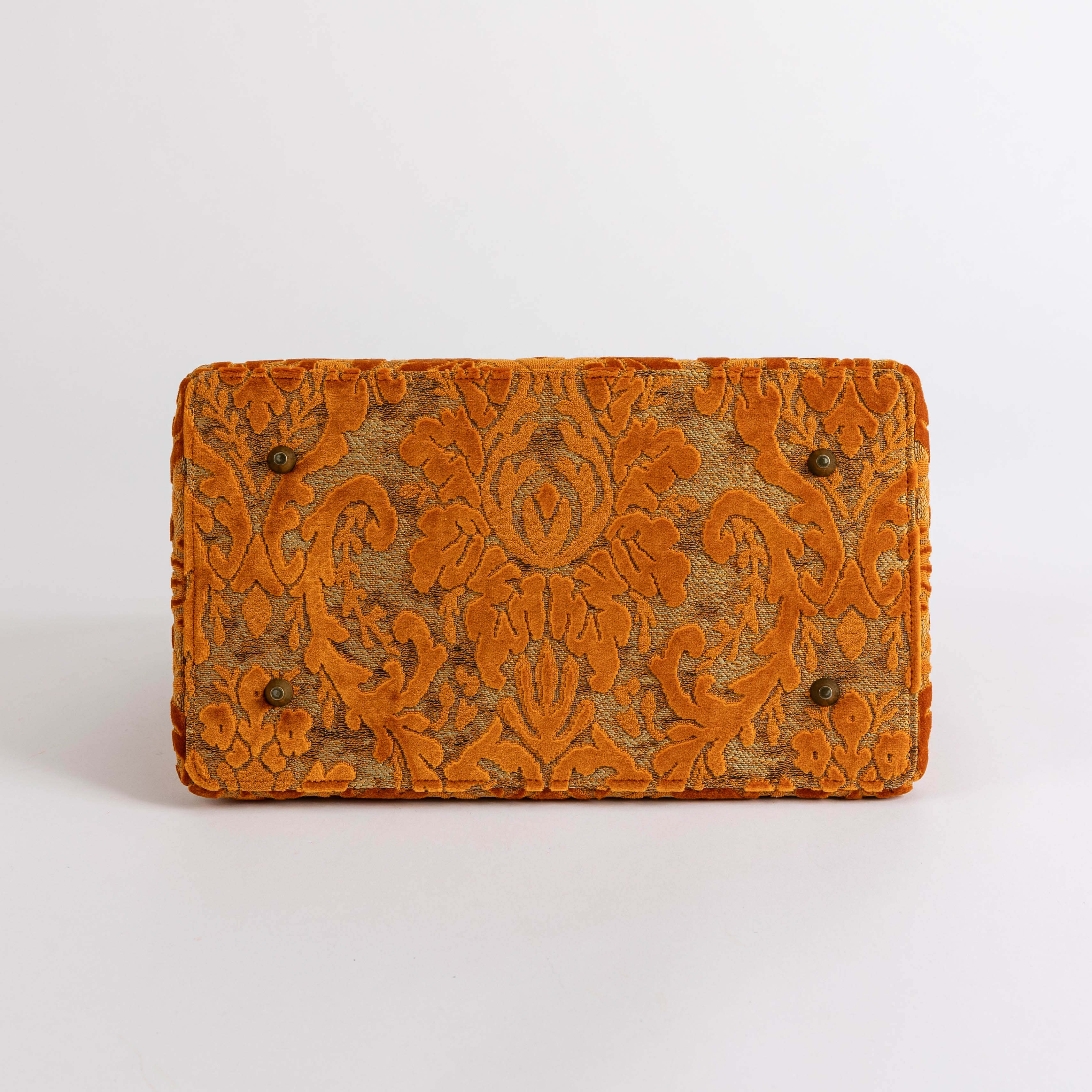 Burnout Velvet Orange Celine Carpet Gladstone Bag of America bottom