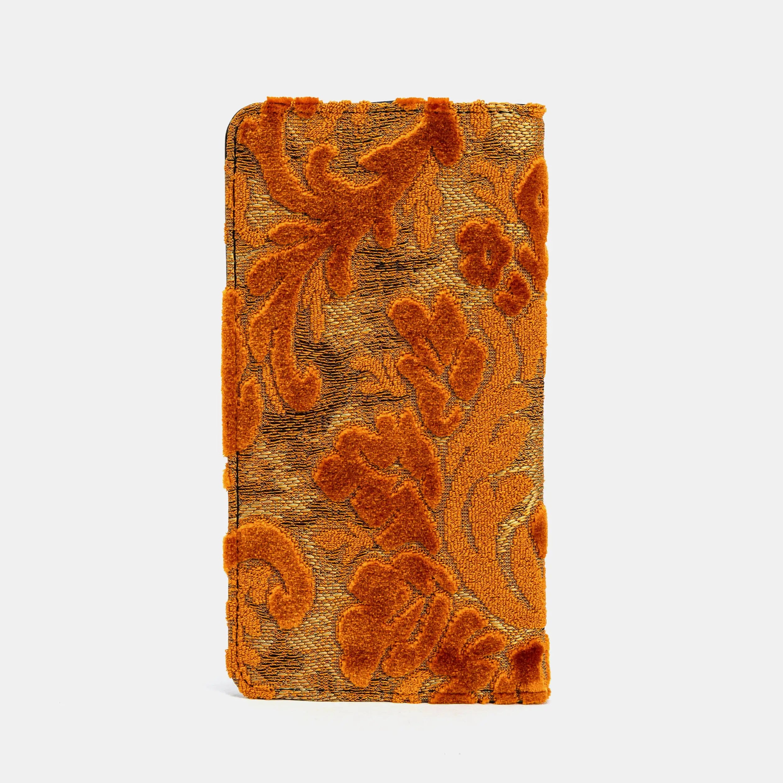 Burnout Velvet Orange Checkbook Cover of America back
