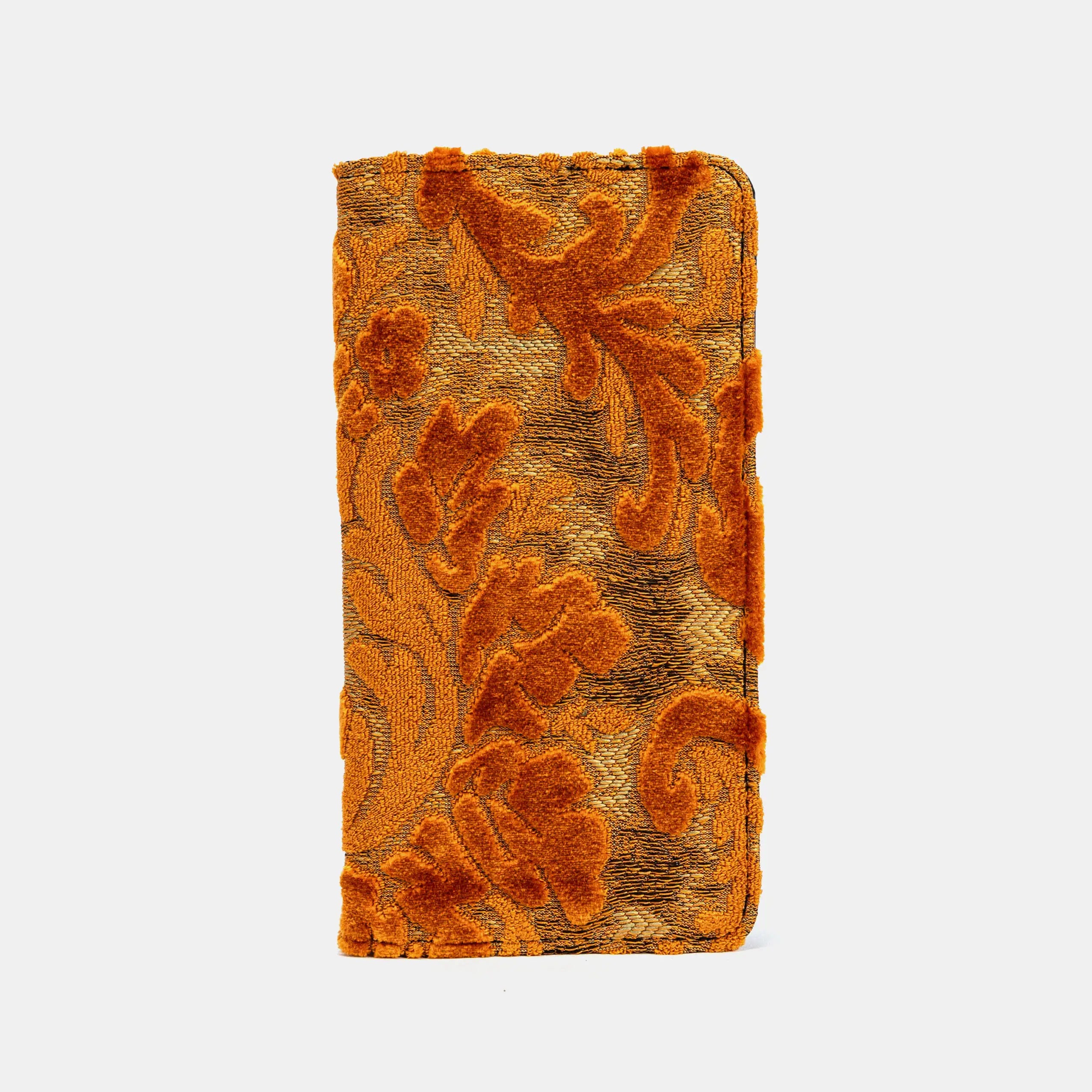 Burnout Velvet Orange Checkbook Cover of America main