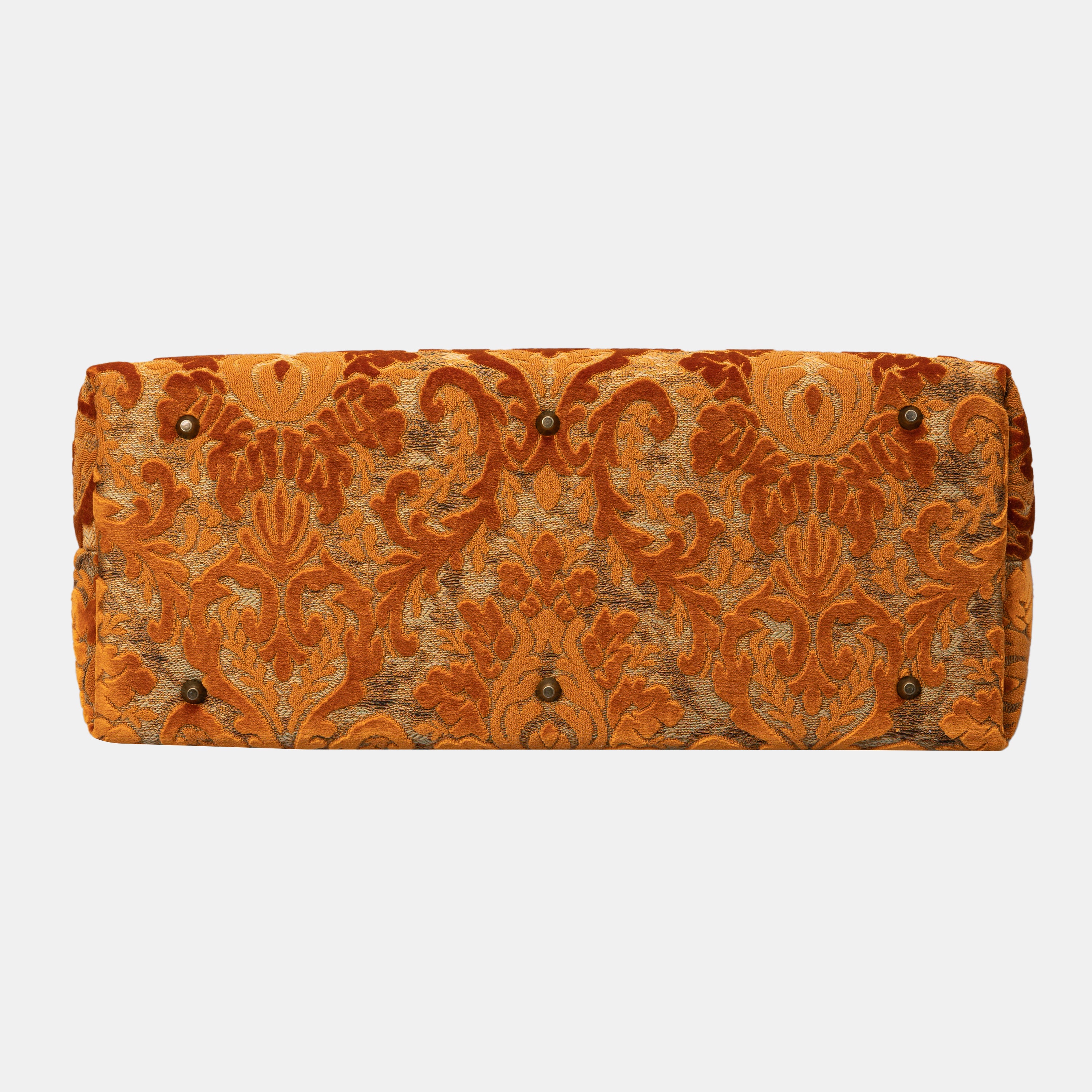 Burnout Velvet Orange Men's Carpetbag of America bottom-4