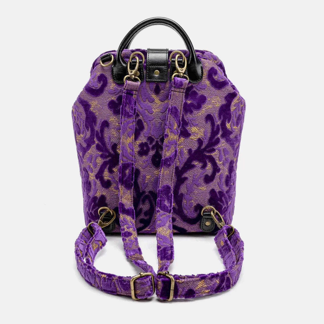 Burnout Velvet Purple Everyday Backpack of America back