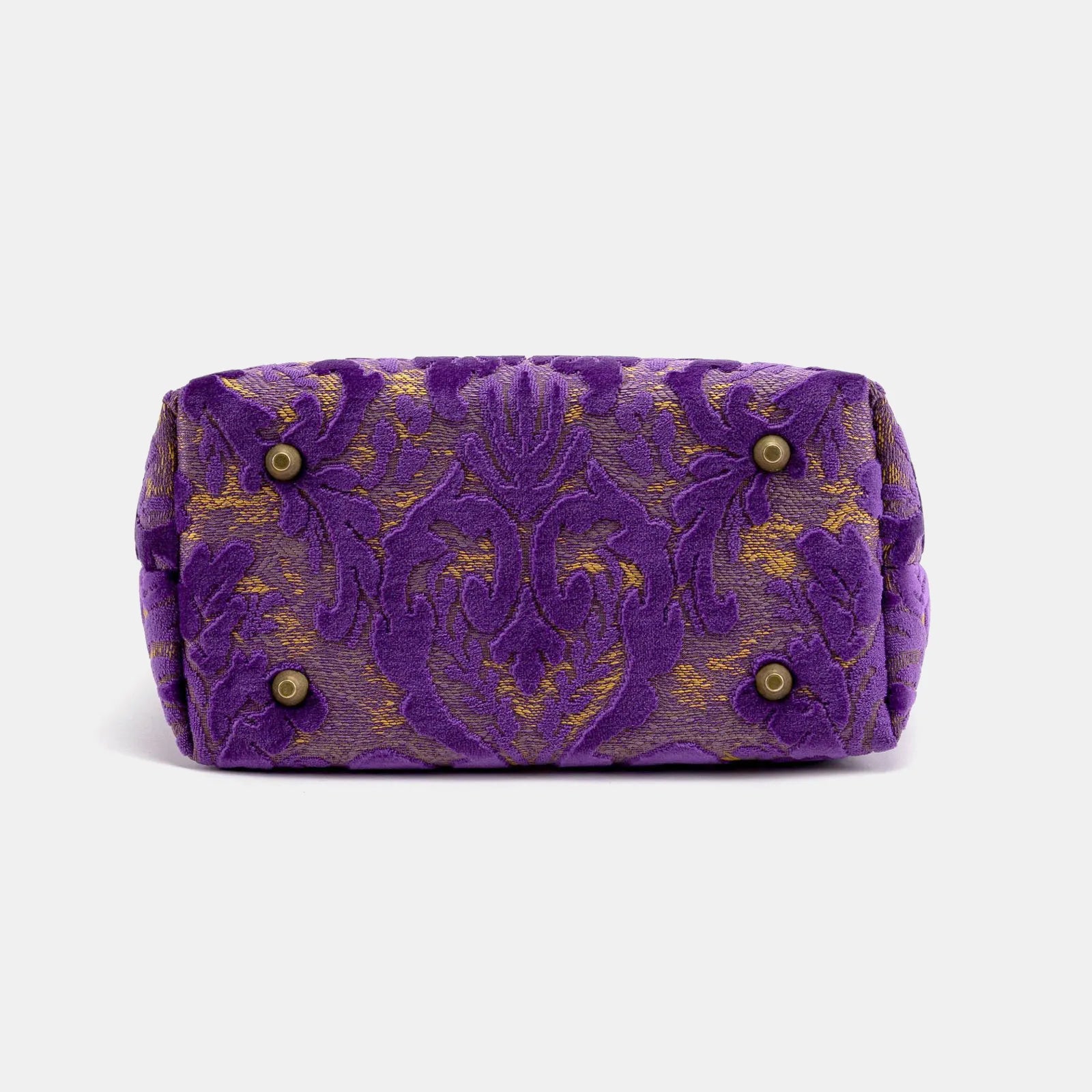 Burnout Velvet Purple Everyday Tote Carpetbag of America bottom