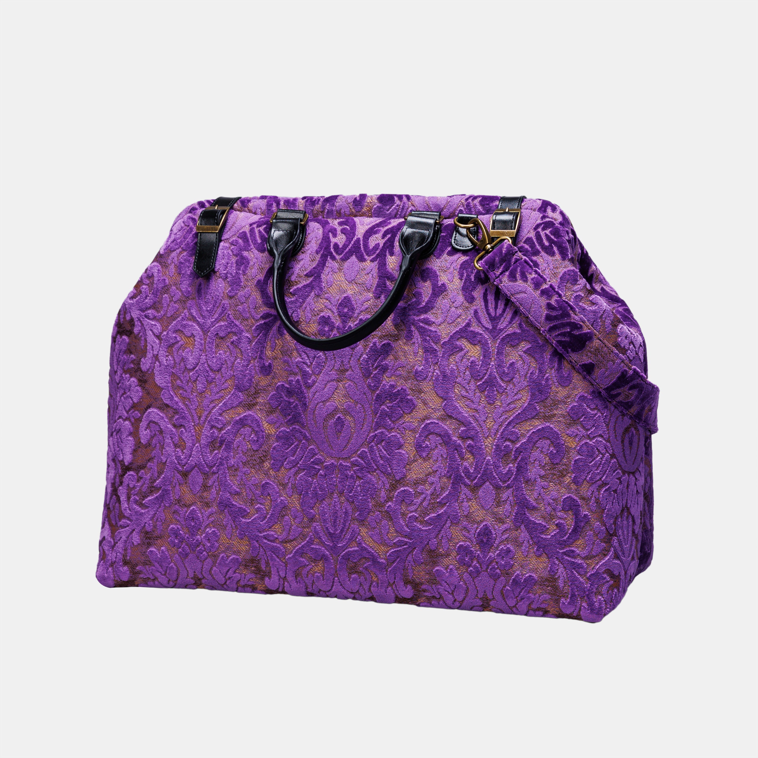 Burnout Velvet Purple Men's Carpetbag of America Front side-3